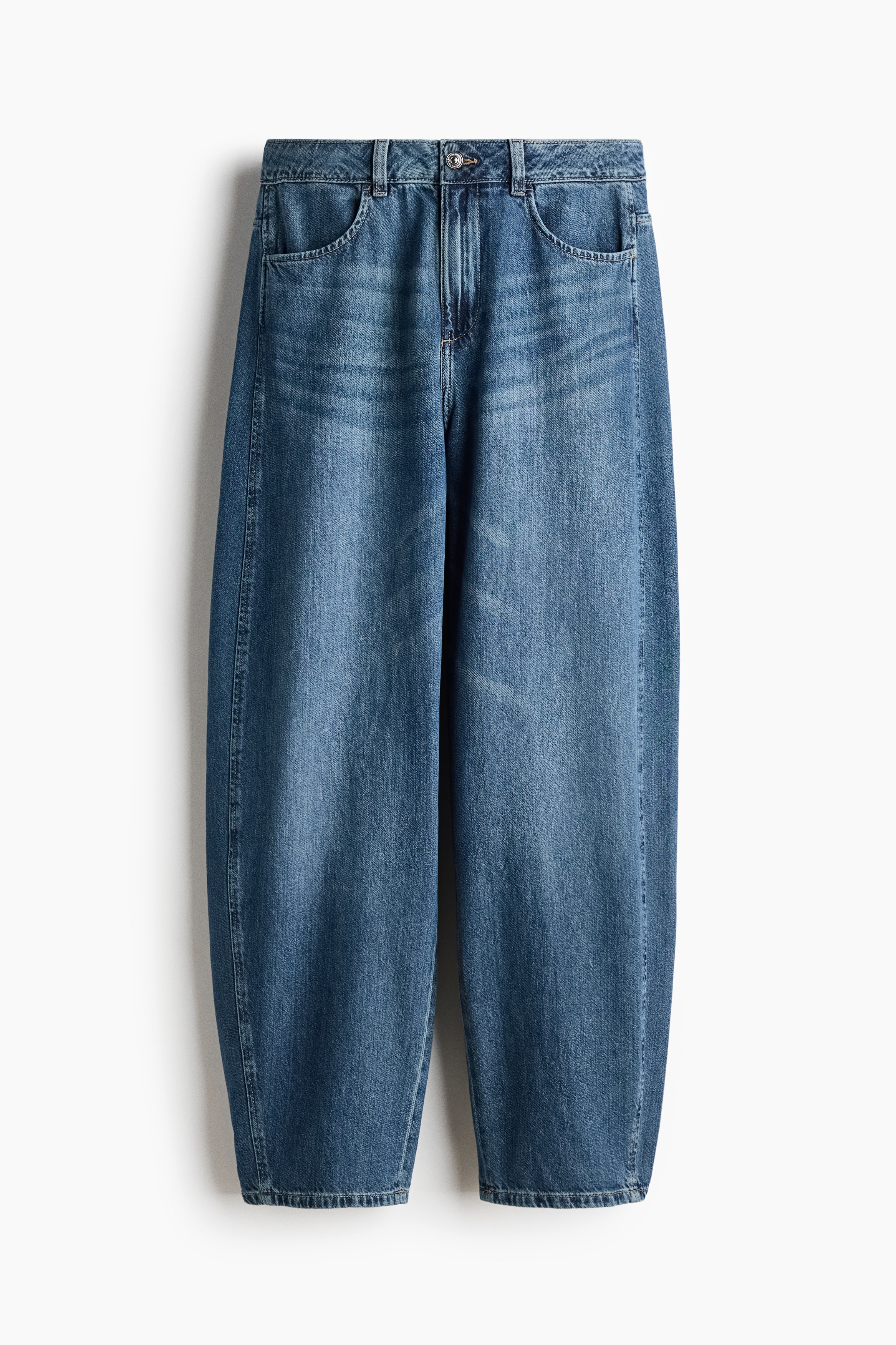 Balloon High Waist Jeans - Bleu denim/Bleu denim clair