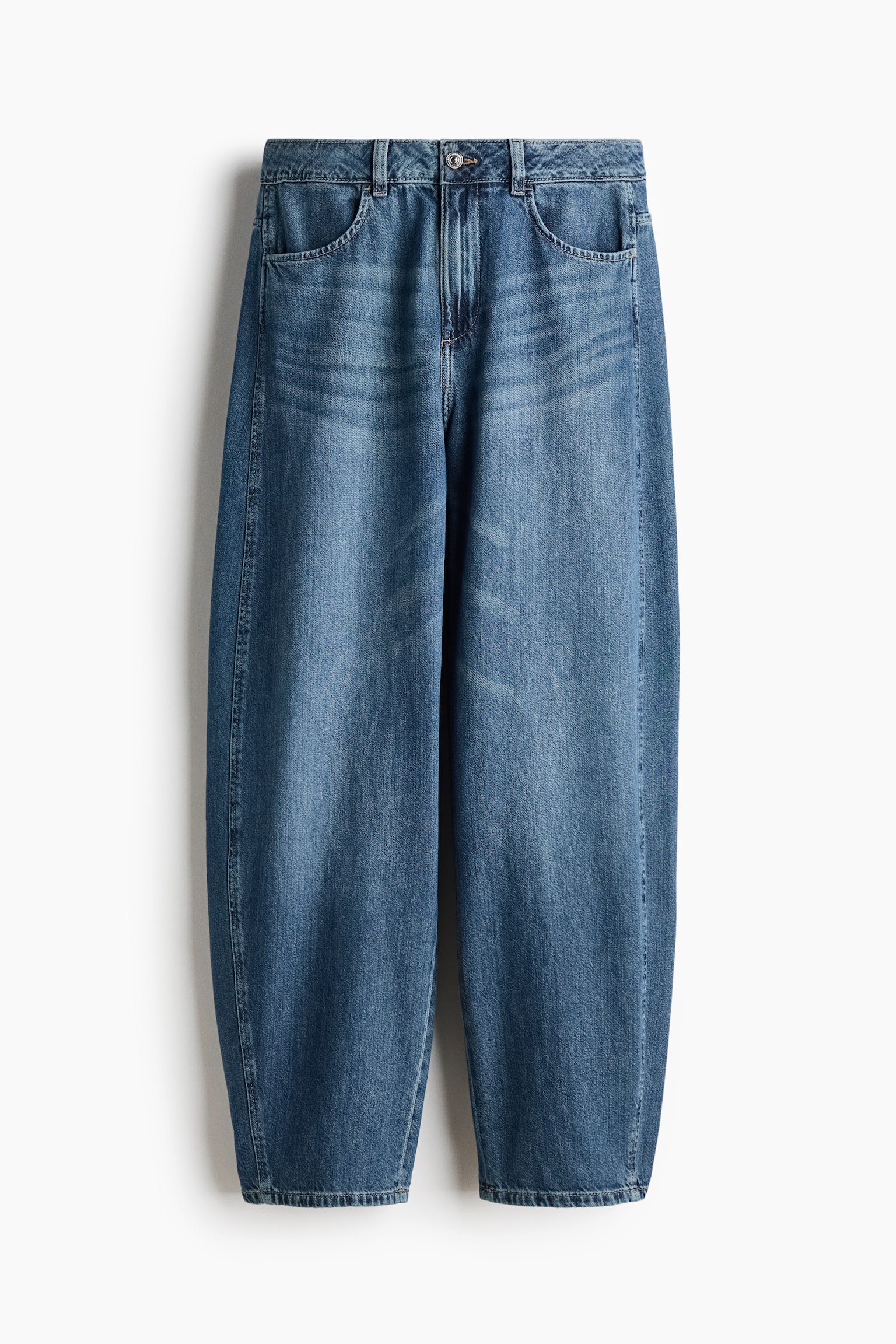 Balloon High Waist Jeans - Denim blue/Light denim blue - 1