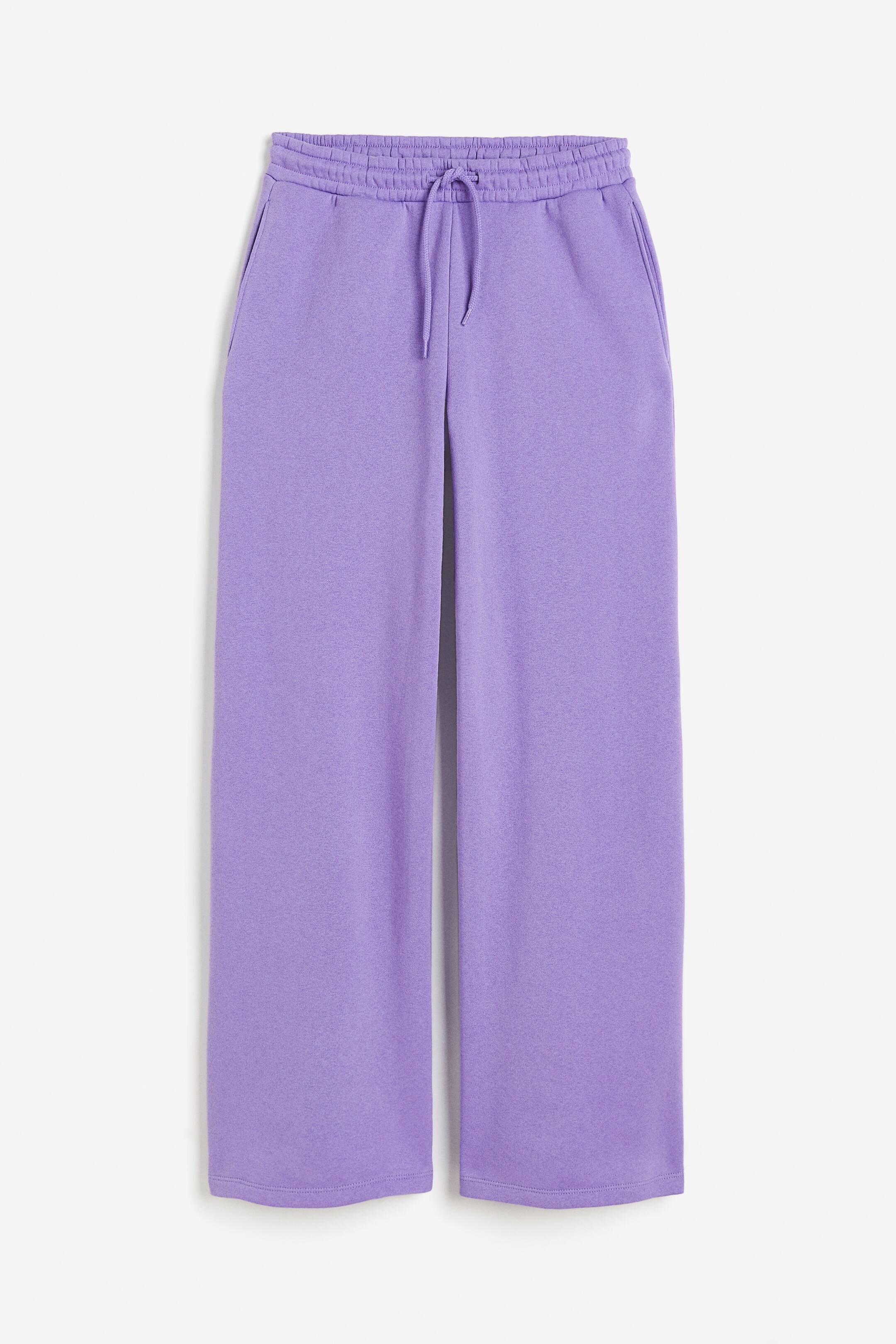 View larger image: Wide joggers - Purple | H&M 1
