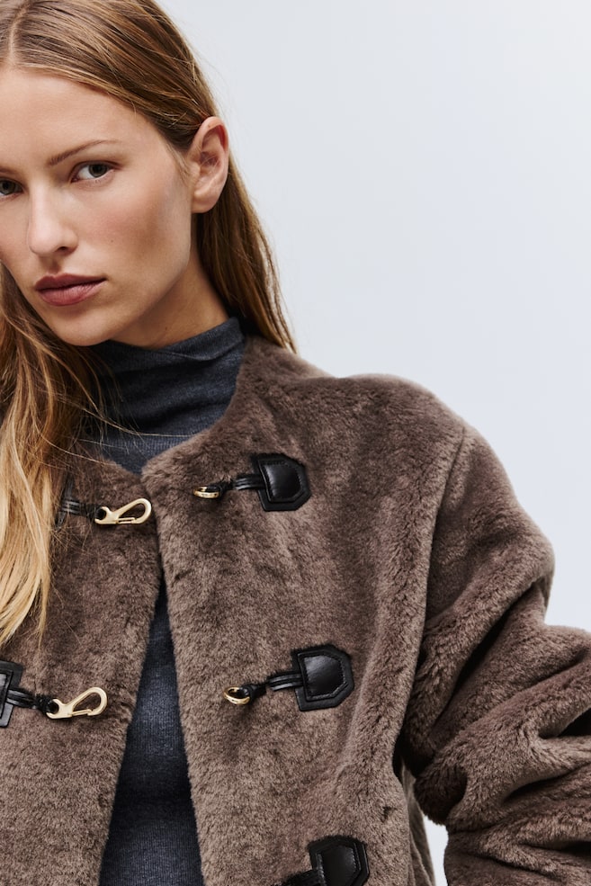 Chaqueta estilo trenca-Topo oscuro - 6