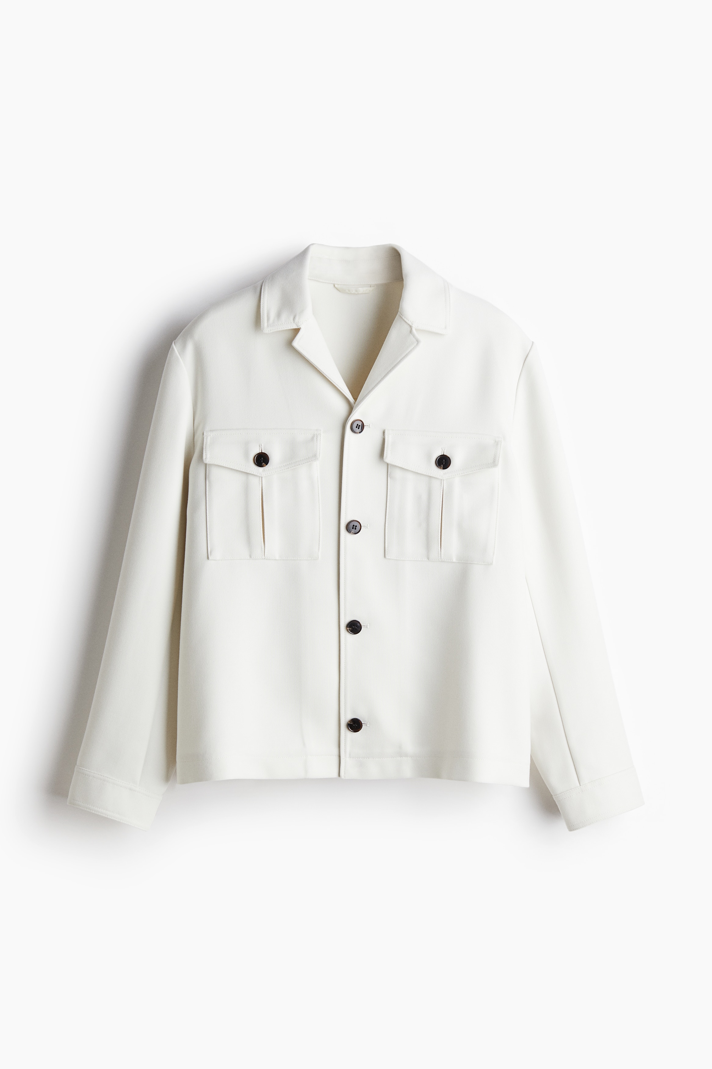 h&m white shacket