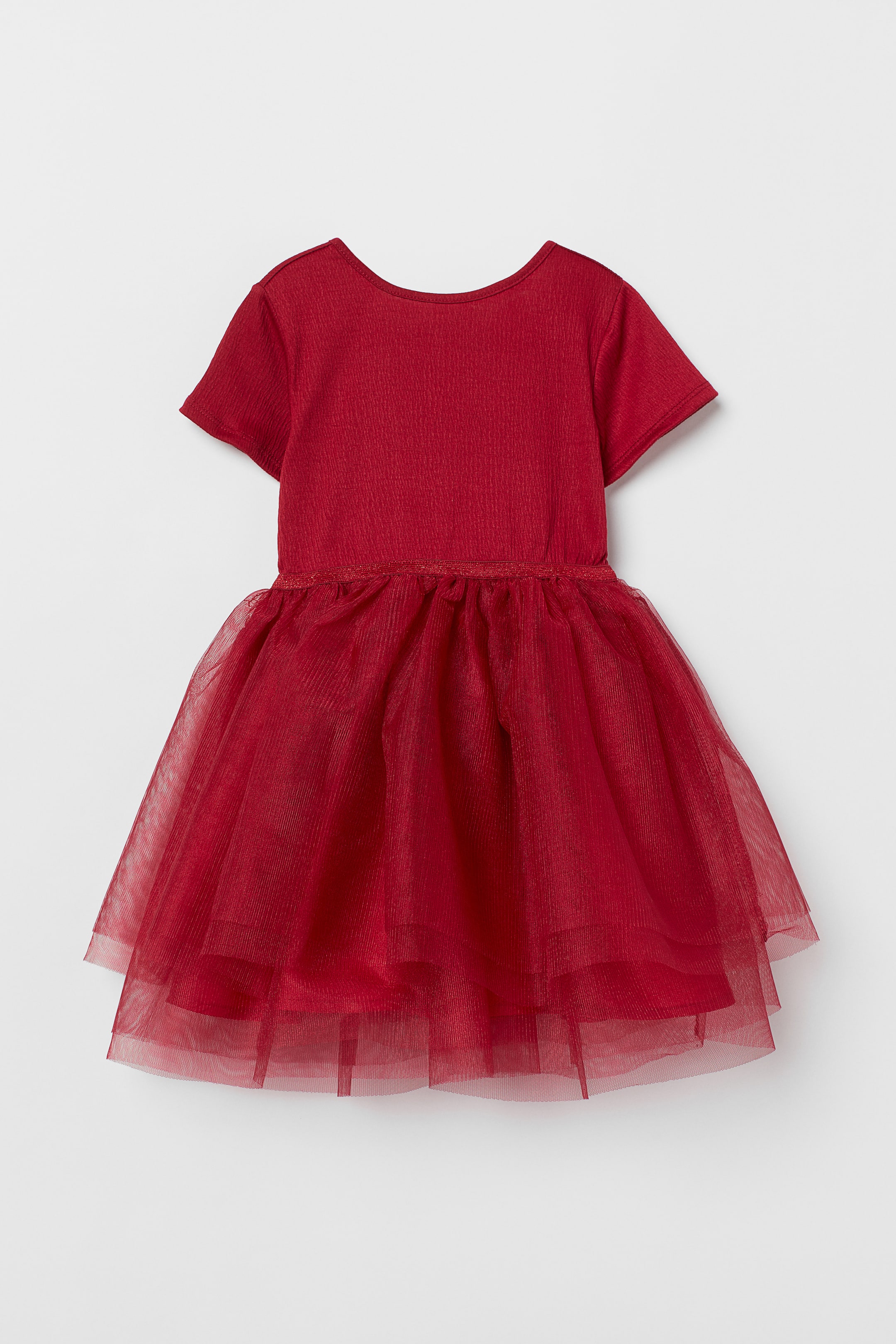 View larger image: Tulle-skirt dress - Dark red - Kids | H&M PH 1