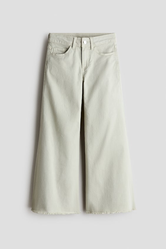 Детские брюки H&M Wide-Leg Twill Pants