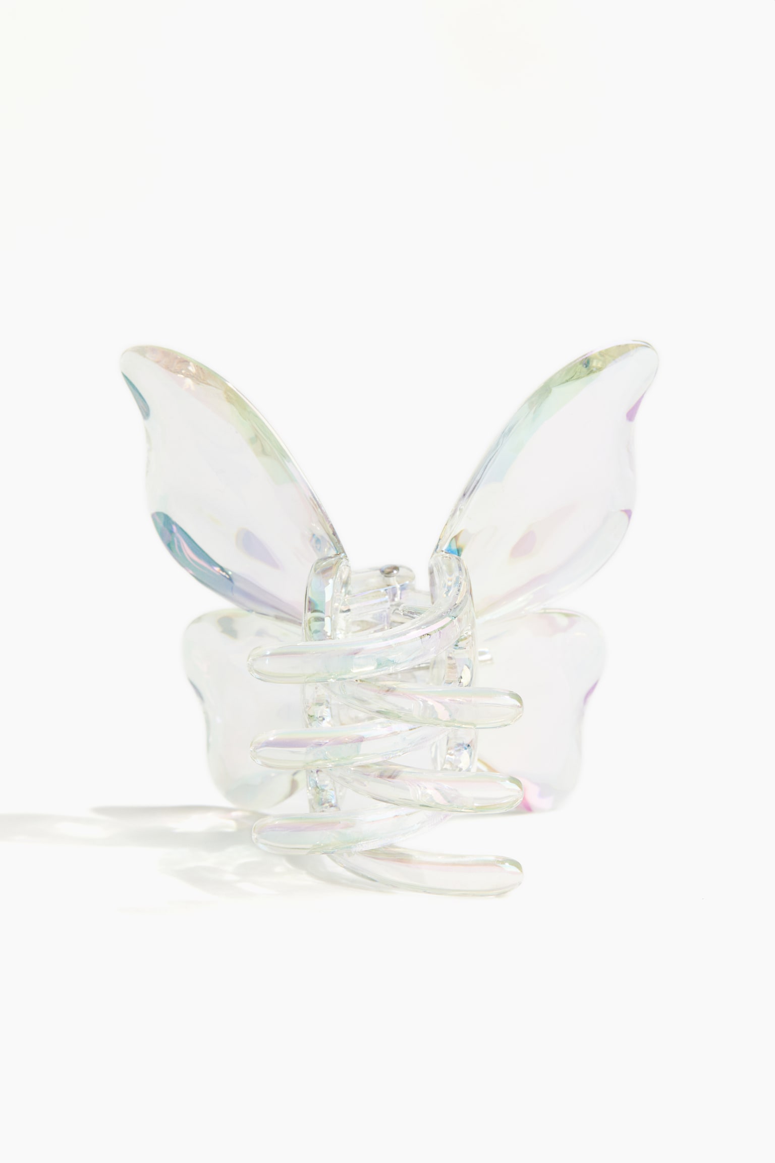 Butterfly-shaped hair claw - Transparent - 2