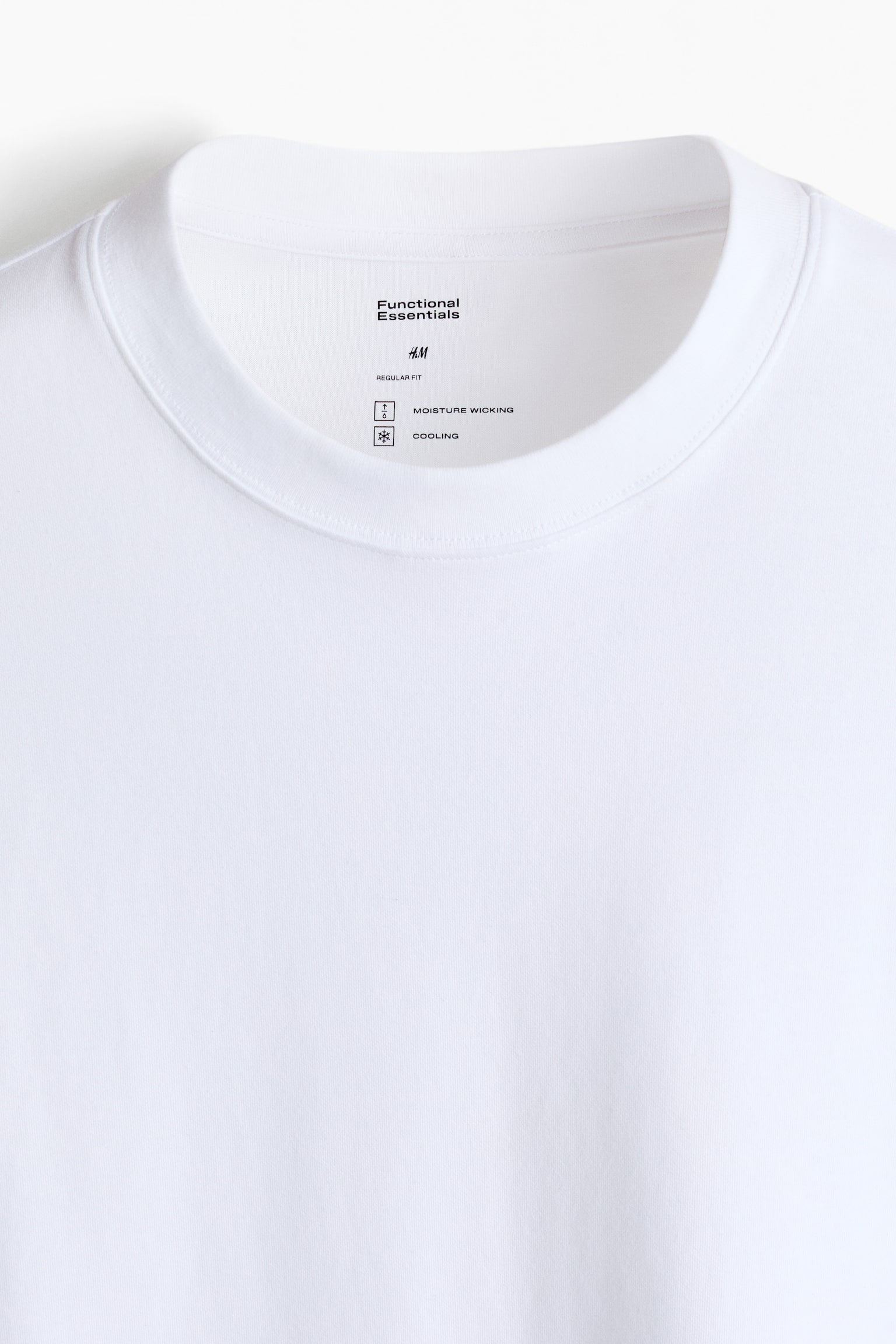 Playera Cooling Regular Fit de manga larga - Blanco/Café claro/Negro - 4