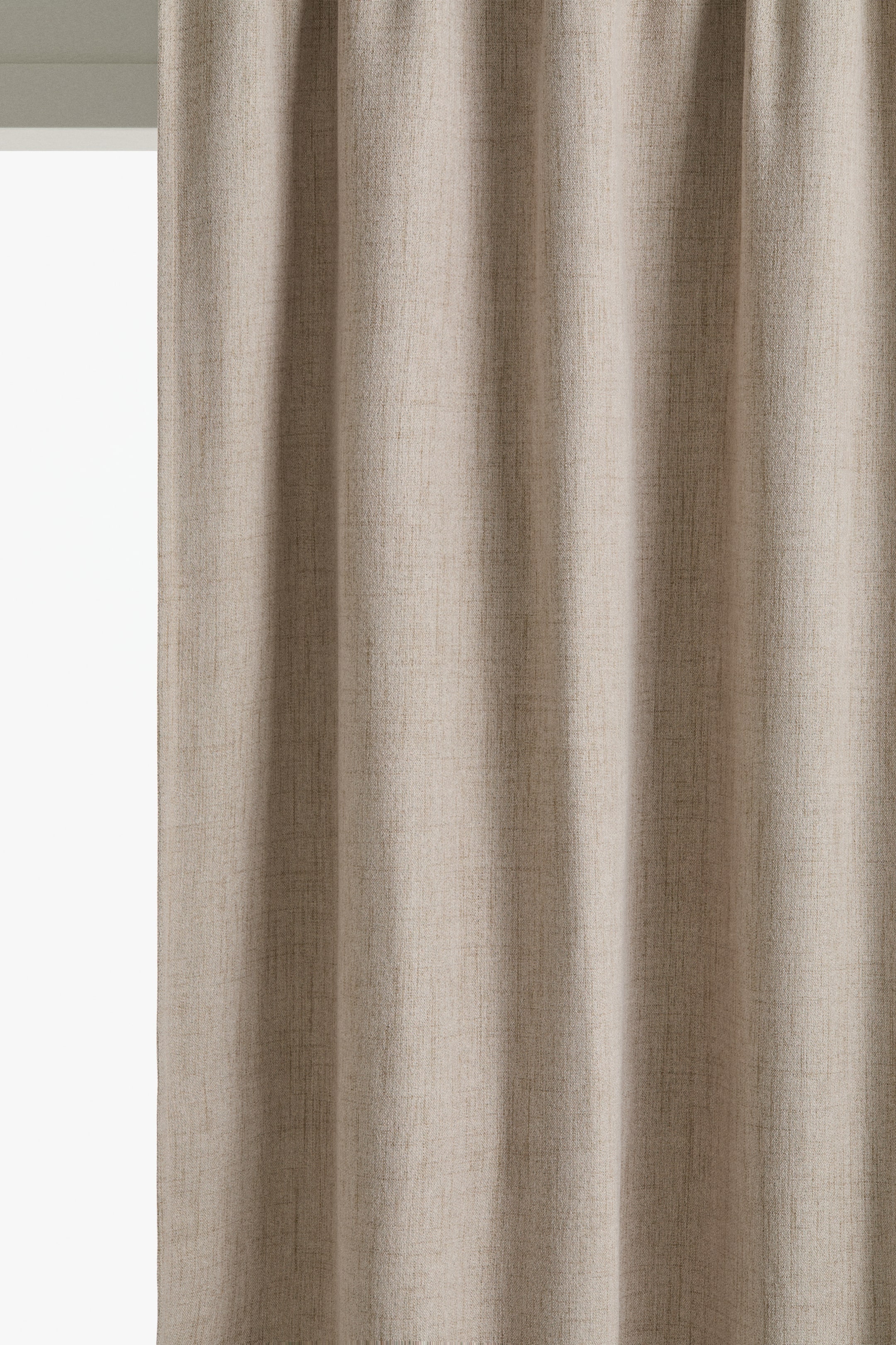 View larger image: Single-Pack Wide Blackout Curtain Panel - Beige - Home All | H&M US 1
