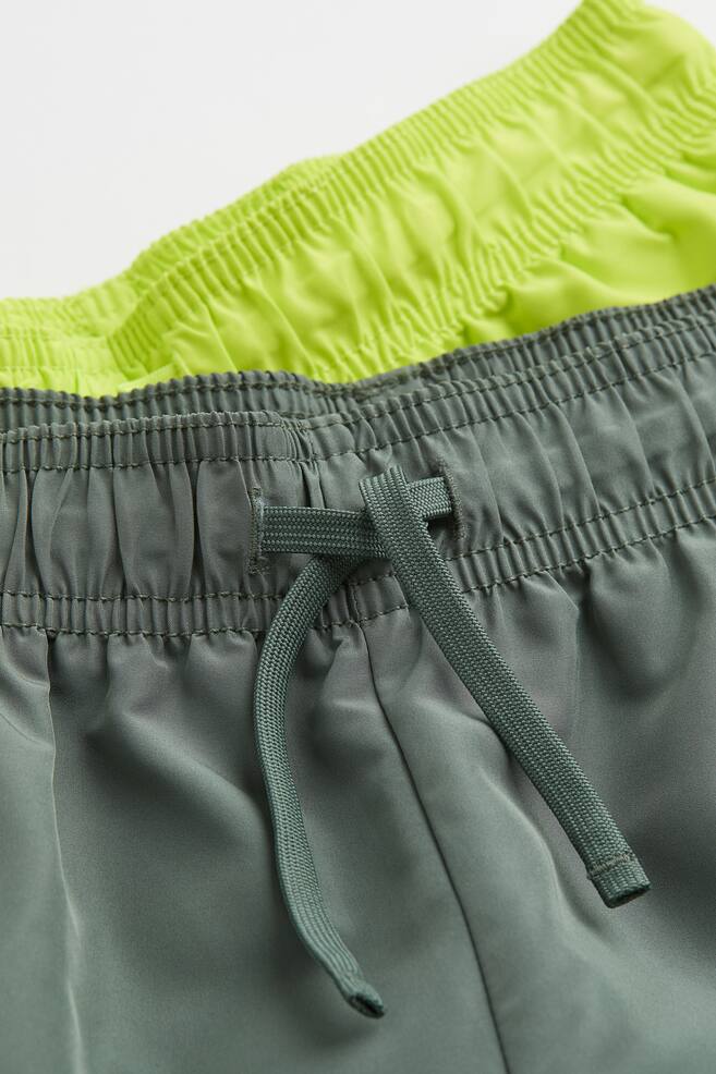 2-pack swim shorts - Khaki green/Lime green/Orange/Navy blue/Blue/Black/Turquoise/Orange/dc - 2