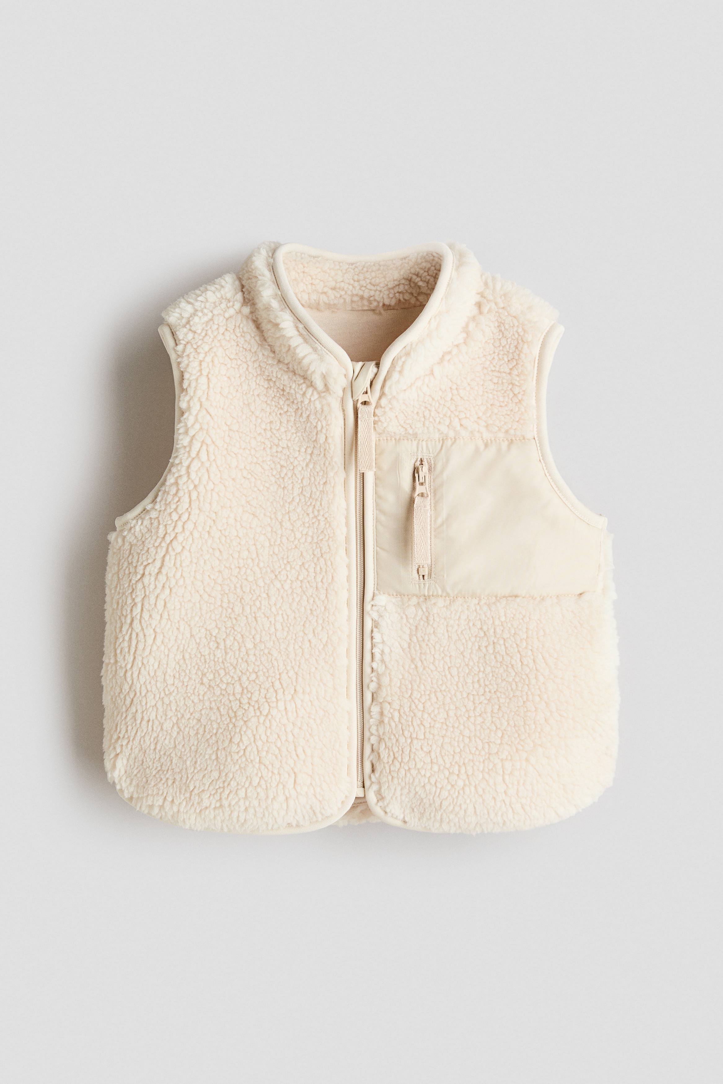 H & M - Weste aus Teddyfleece - Beige - Kinder