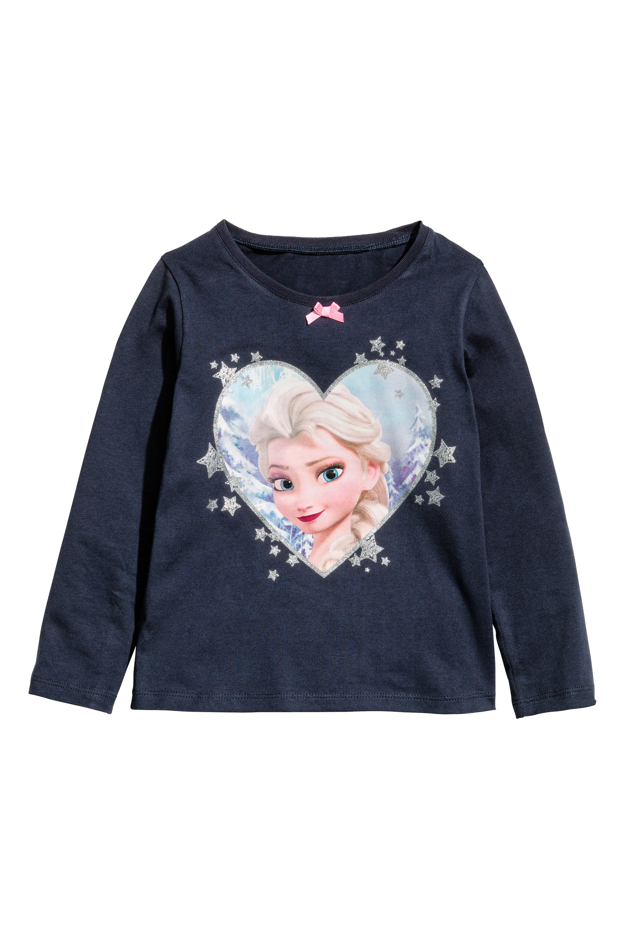 View larger image: Jersey pyjamas - Dark blue/Frozen - Kids | H&M GB 1