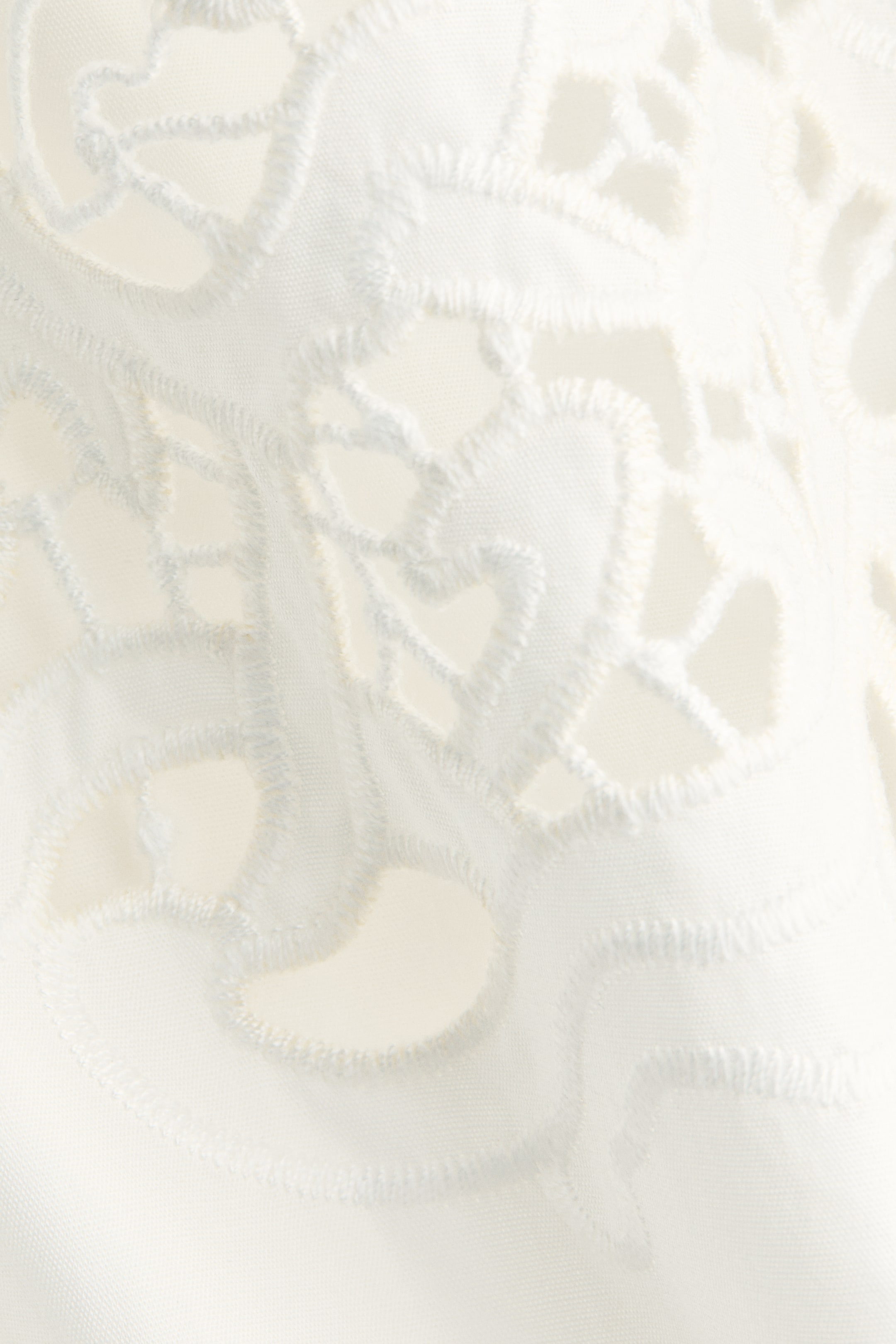 Oversized Shirt with Eyelet Embroidery