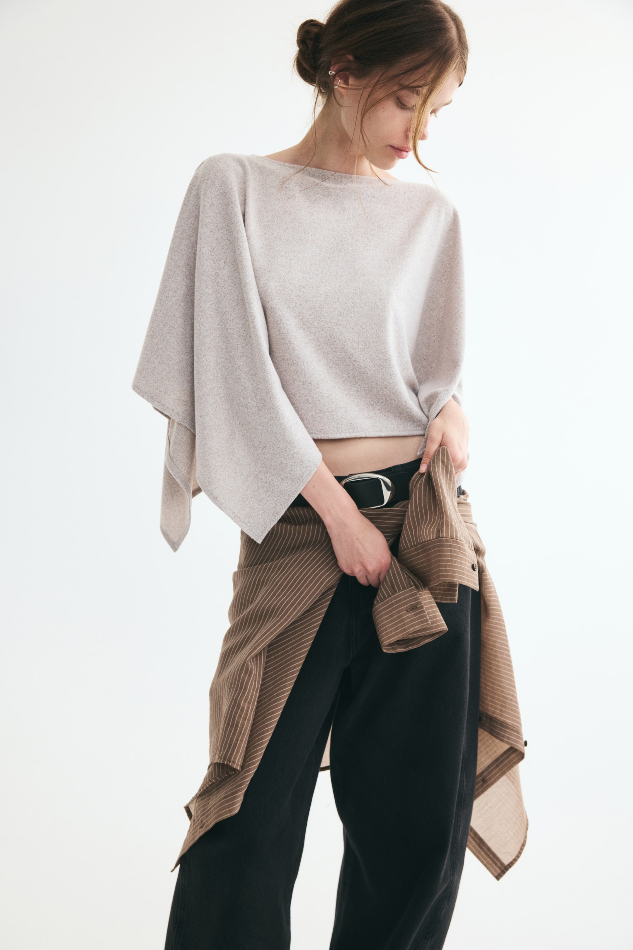 Viscose-Blend Cape