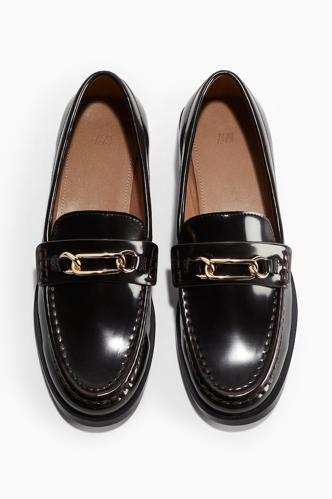 Loafers - Dark brown/Black/Navy blue/Silver-coloured/Black - 1