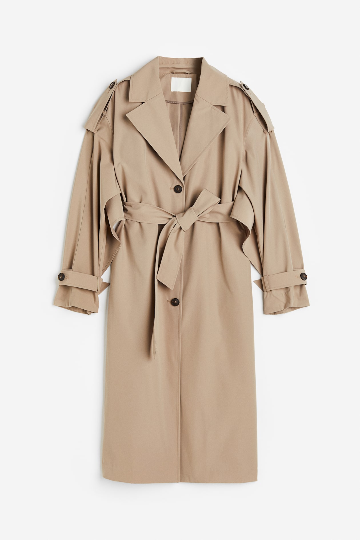 Coat Oversize Trench Long Beige Femme Trench Manteau Oversize