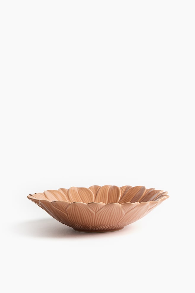 Stoneware Serving Bowl - Orange - 1
