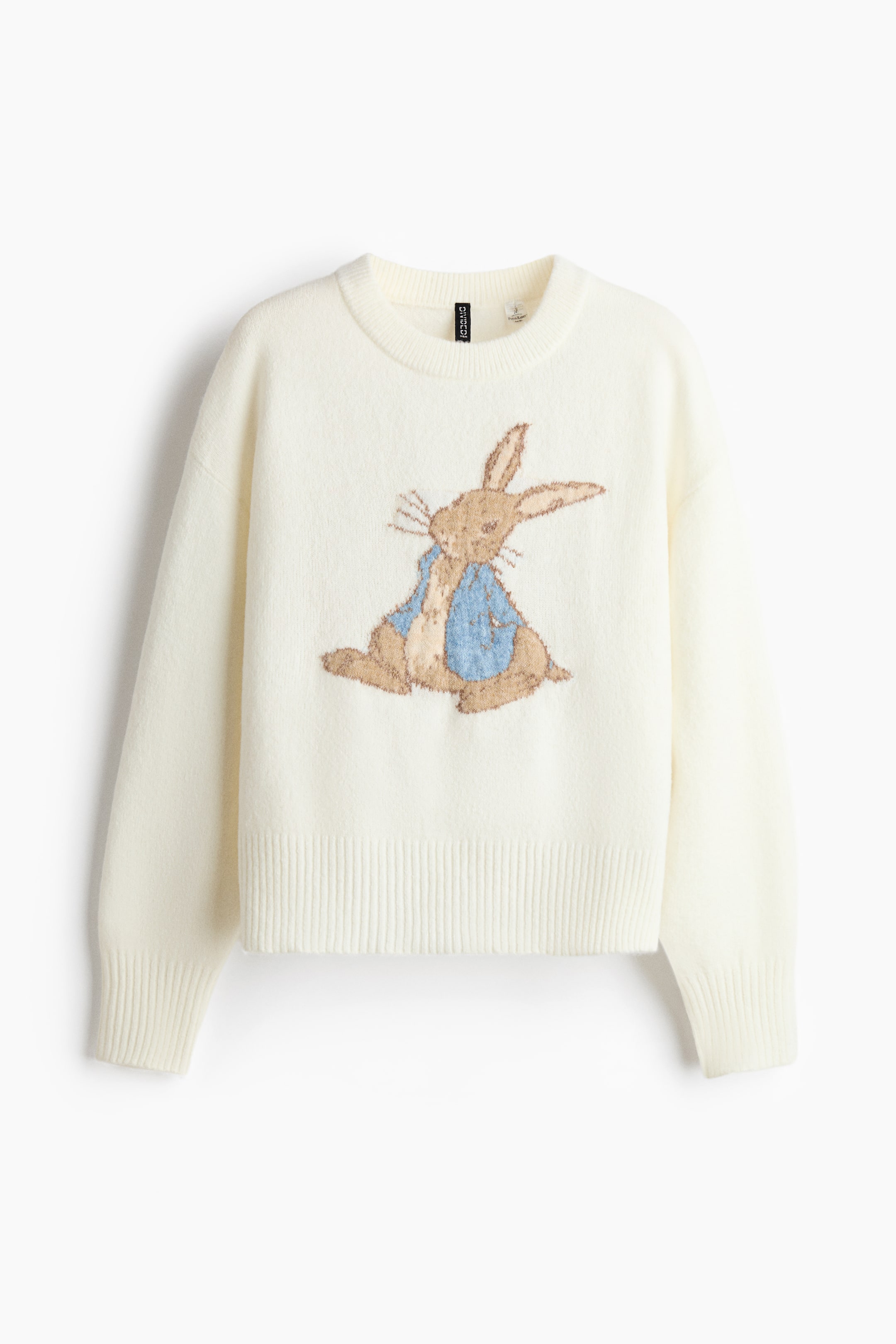 View larger image: Jacquard-knit jumper - White/Peter Rabbit - Ladies | H&M SG 1