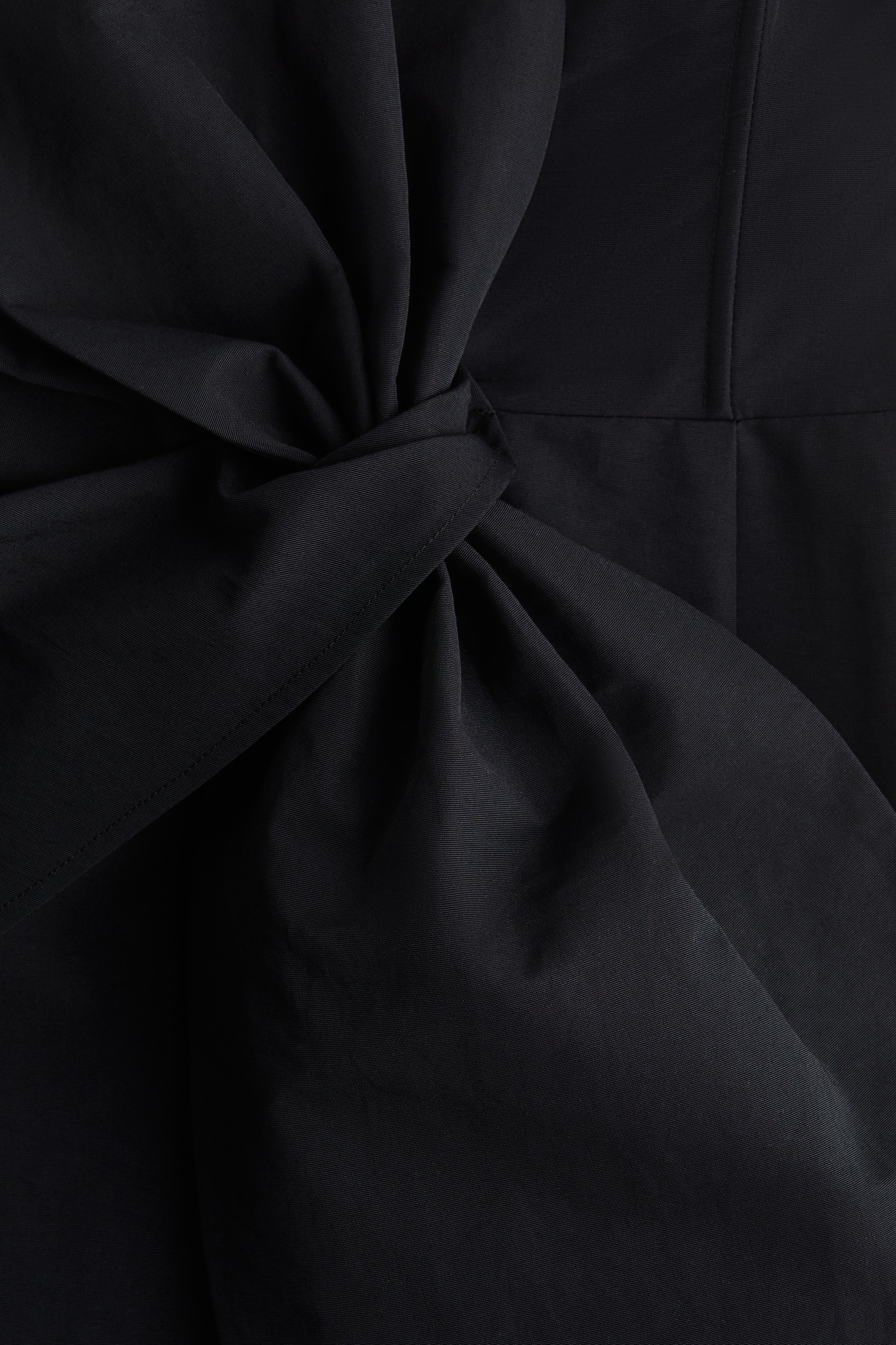 Bow-front pencil dress