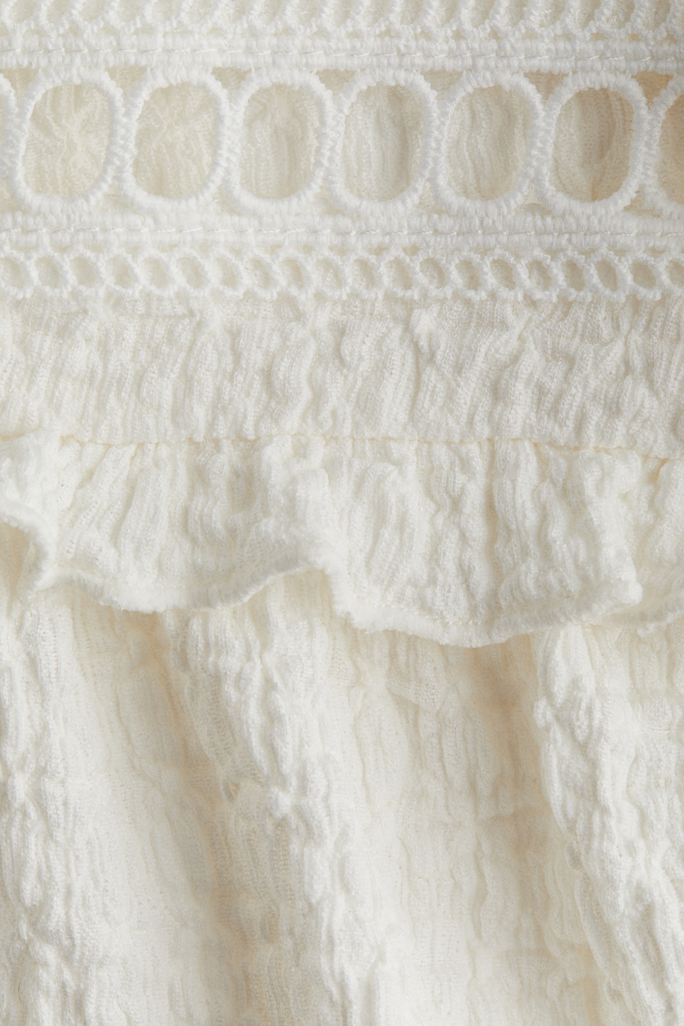 Textured jersey blouse