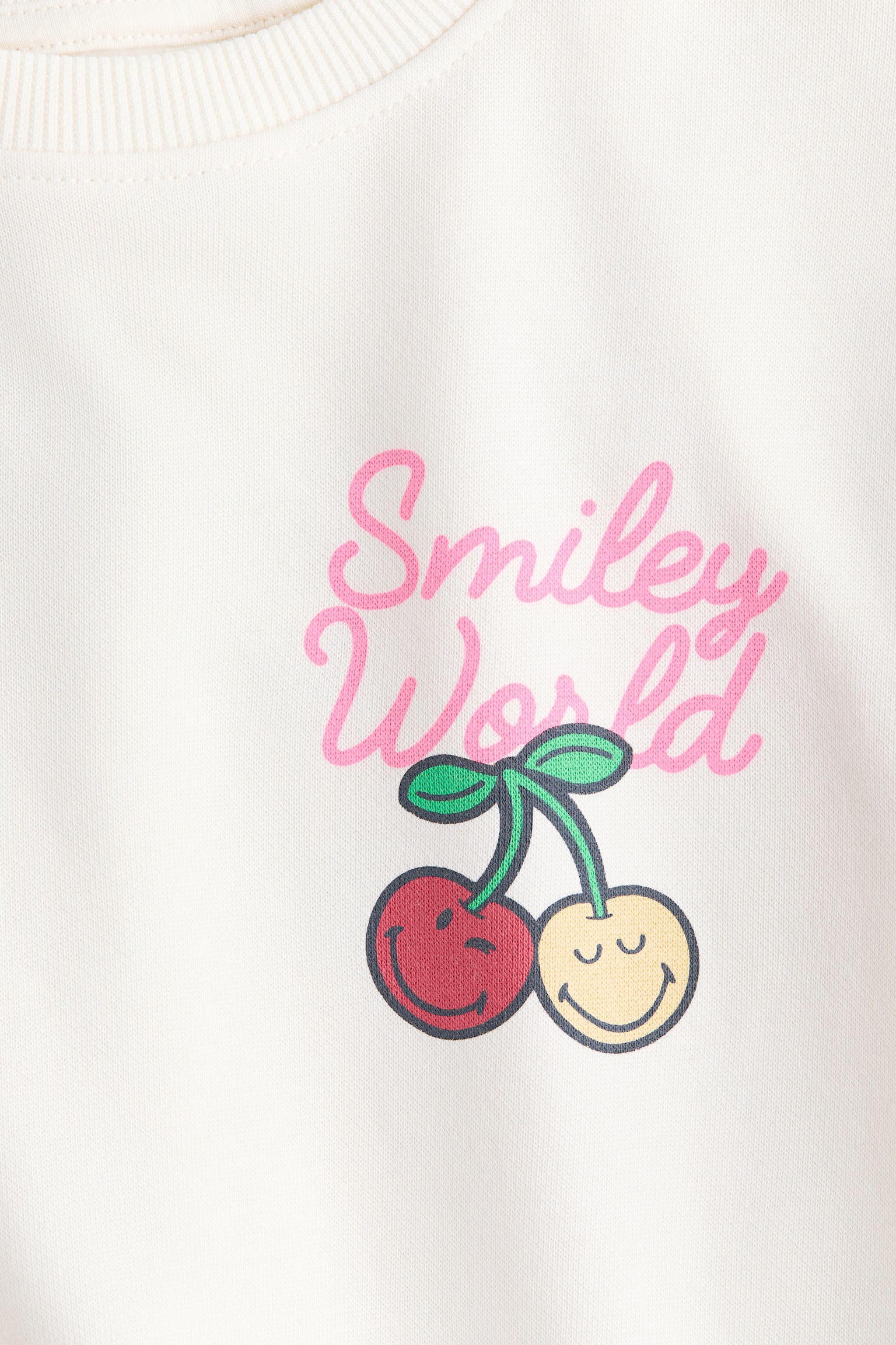 Motif-detail sweatshirt - Cream/SmileyWorld®/Black/Lilo & Stitch/White/Minnie Mouse/White/Minnie Mouse/Cream/Lilo & Stitch/Grey marl/Miffy/Light beige/SmileyWorld®/Light purple/Frozen/Light pink/Hello Kitty/Light grey melange/Hello Kitty - 2