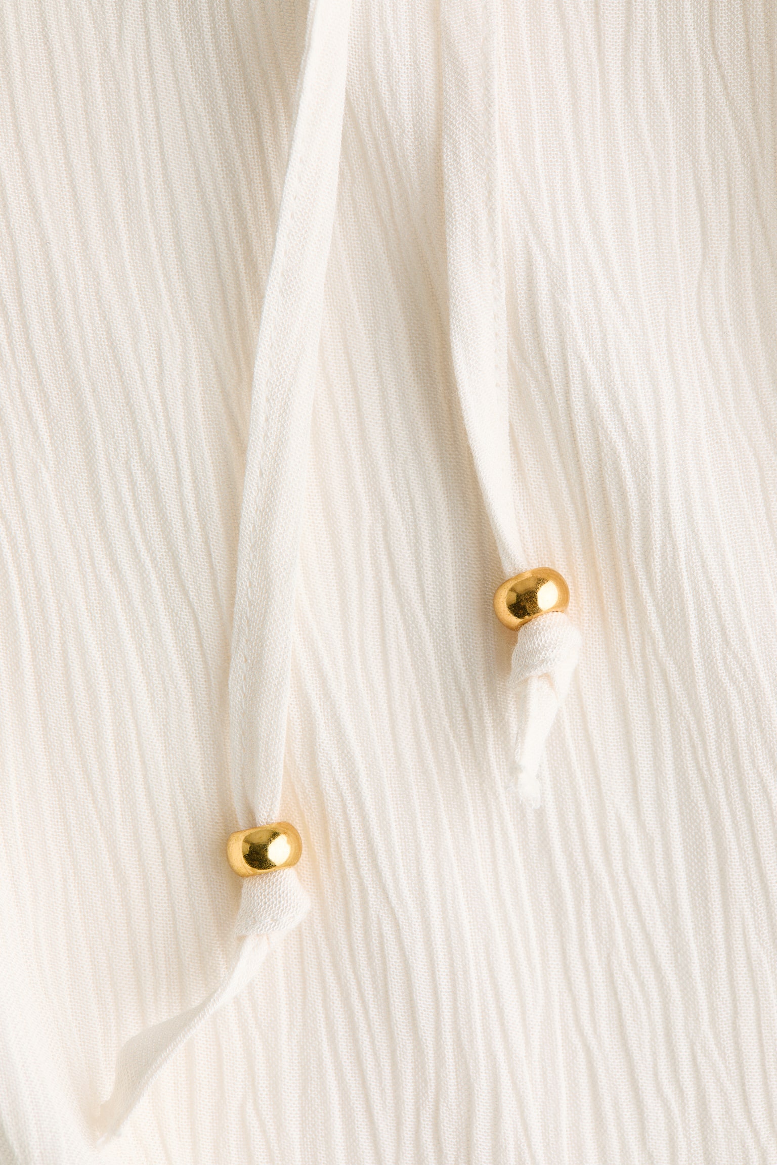 Viscose drawstring trousers - White/Red/Patterned - 4