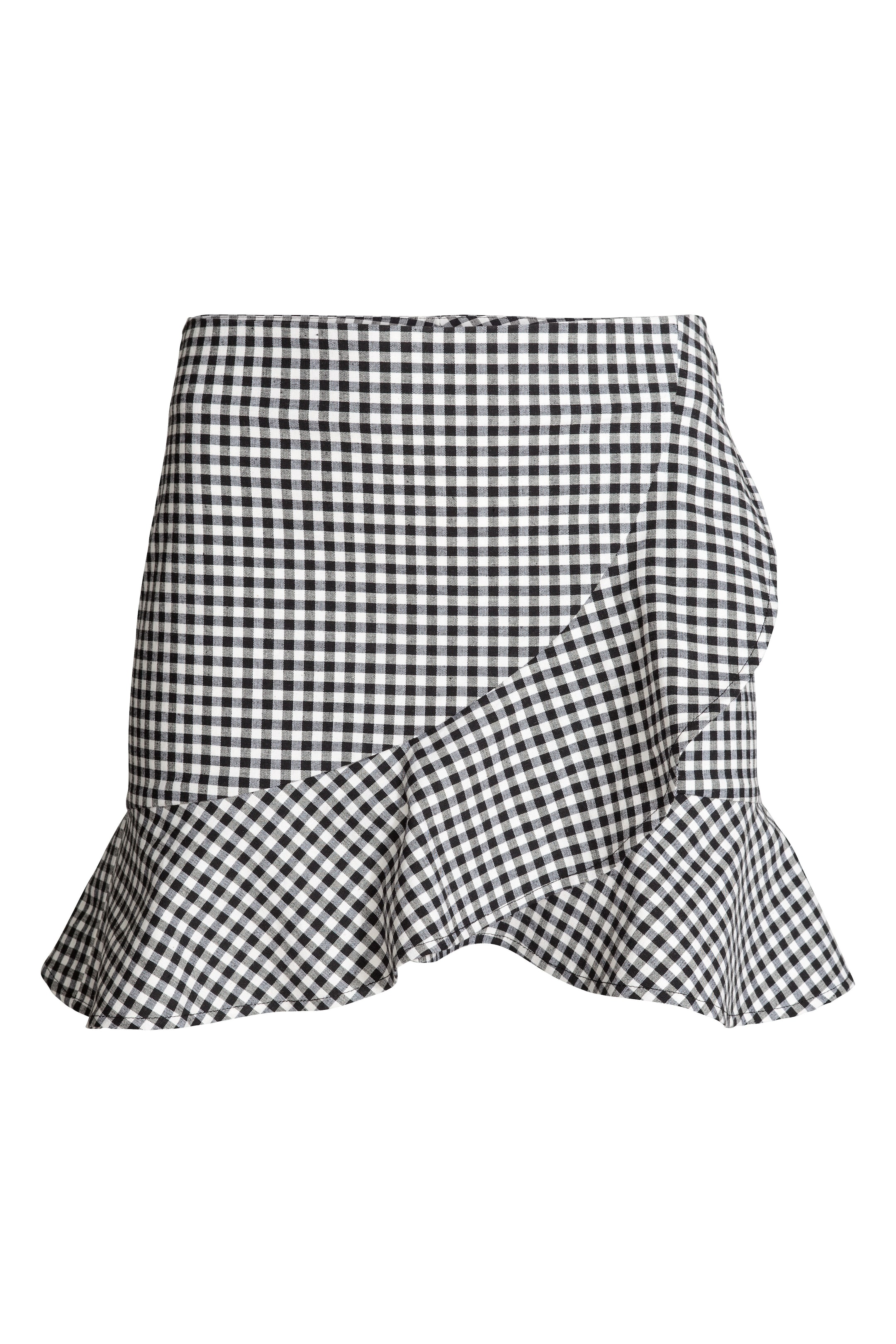 View larger image: Wrapover skirt - Black/White/Checked - Ladies | H&M GB 1