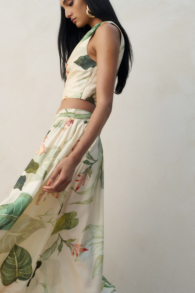 Floral Maxi Skirts H&M IN