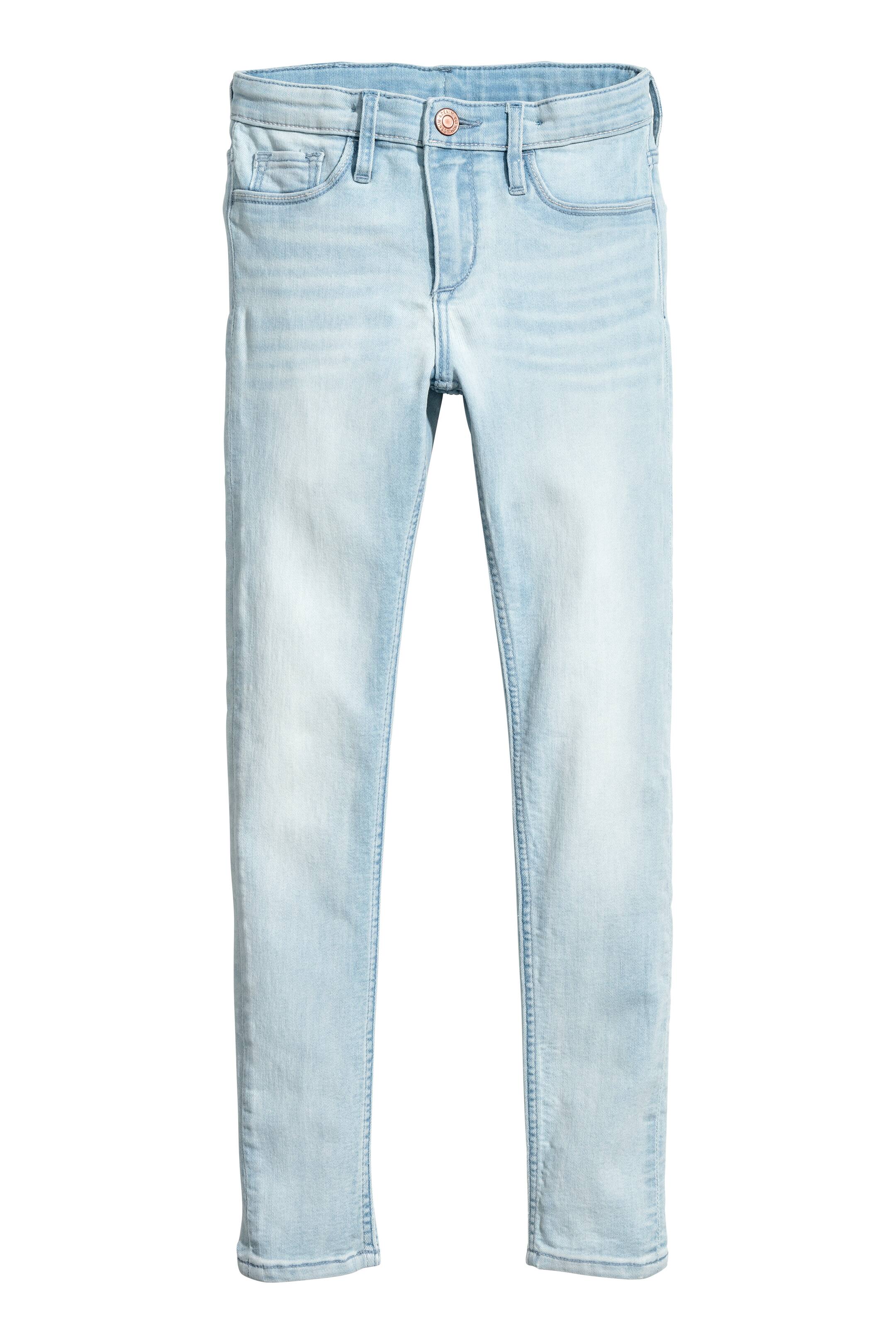 View larger image: Superstretch Skinny Fit Jeans - Light denim blue - Kids | H&M GB 1