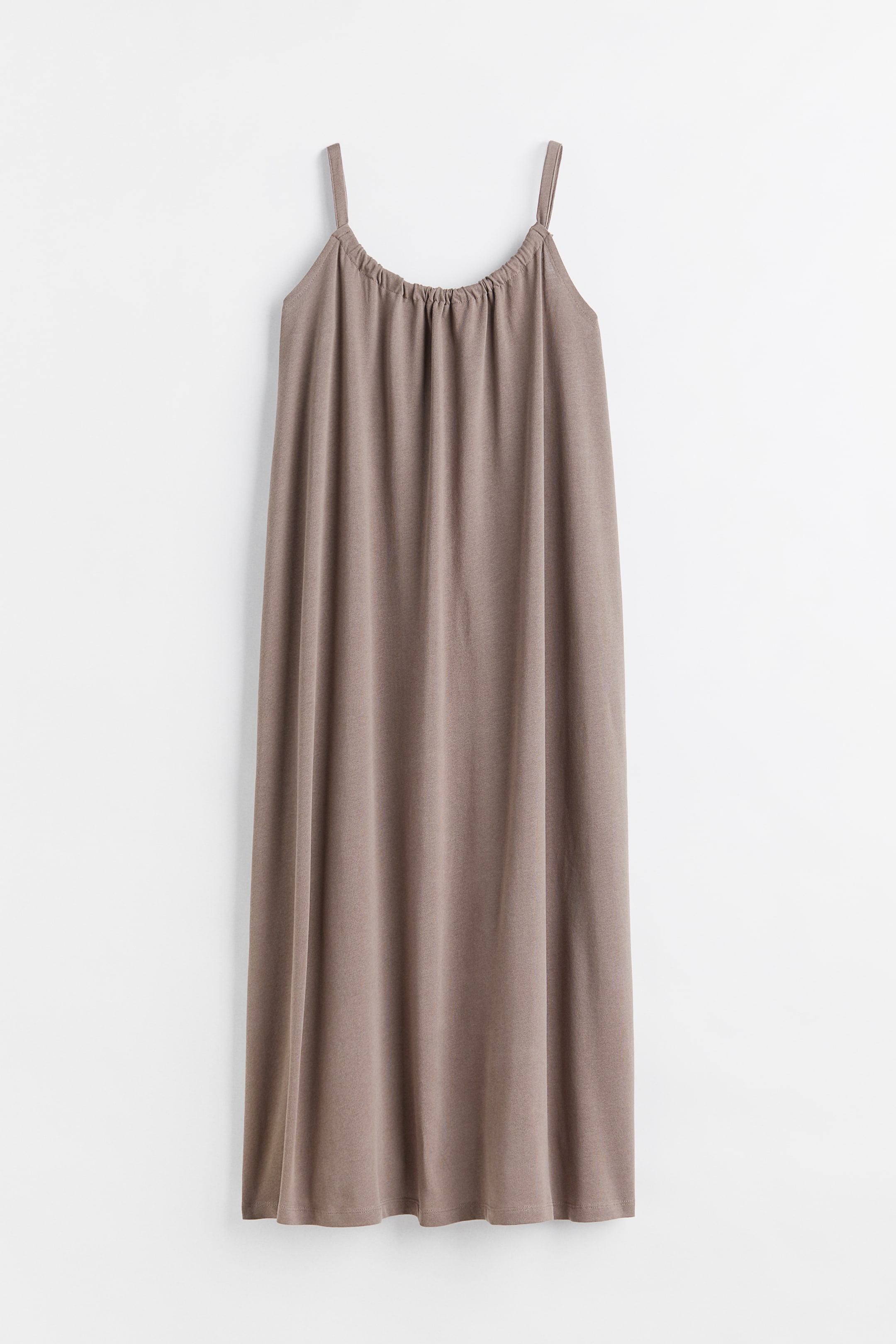 查看大圖: 棉質平紋洋裝 - 深灰米色 - Ladies | H&M 1