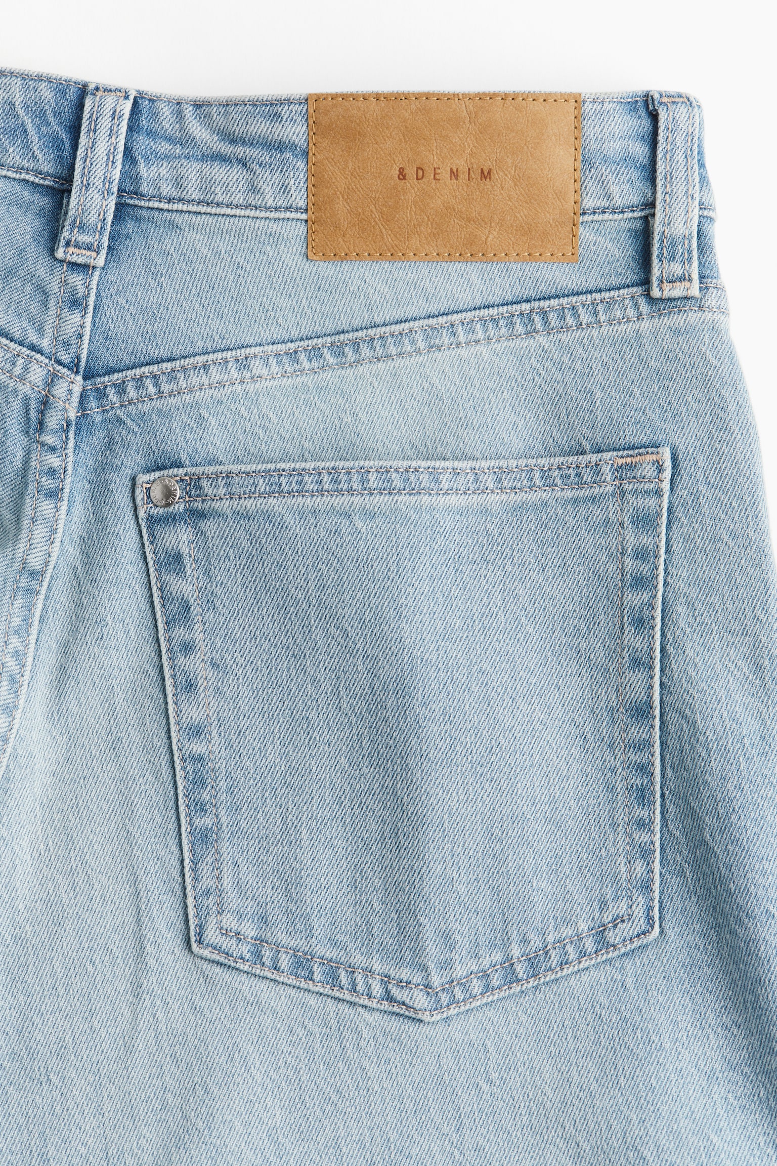 Mom Ultra High Ankle Jeans - Light denim blue/Denim blue/Light denim blue/Denim blue/Cream/Denim blue - 5