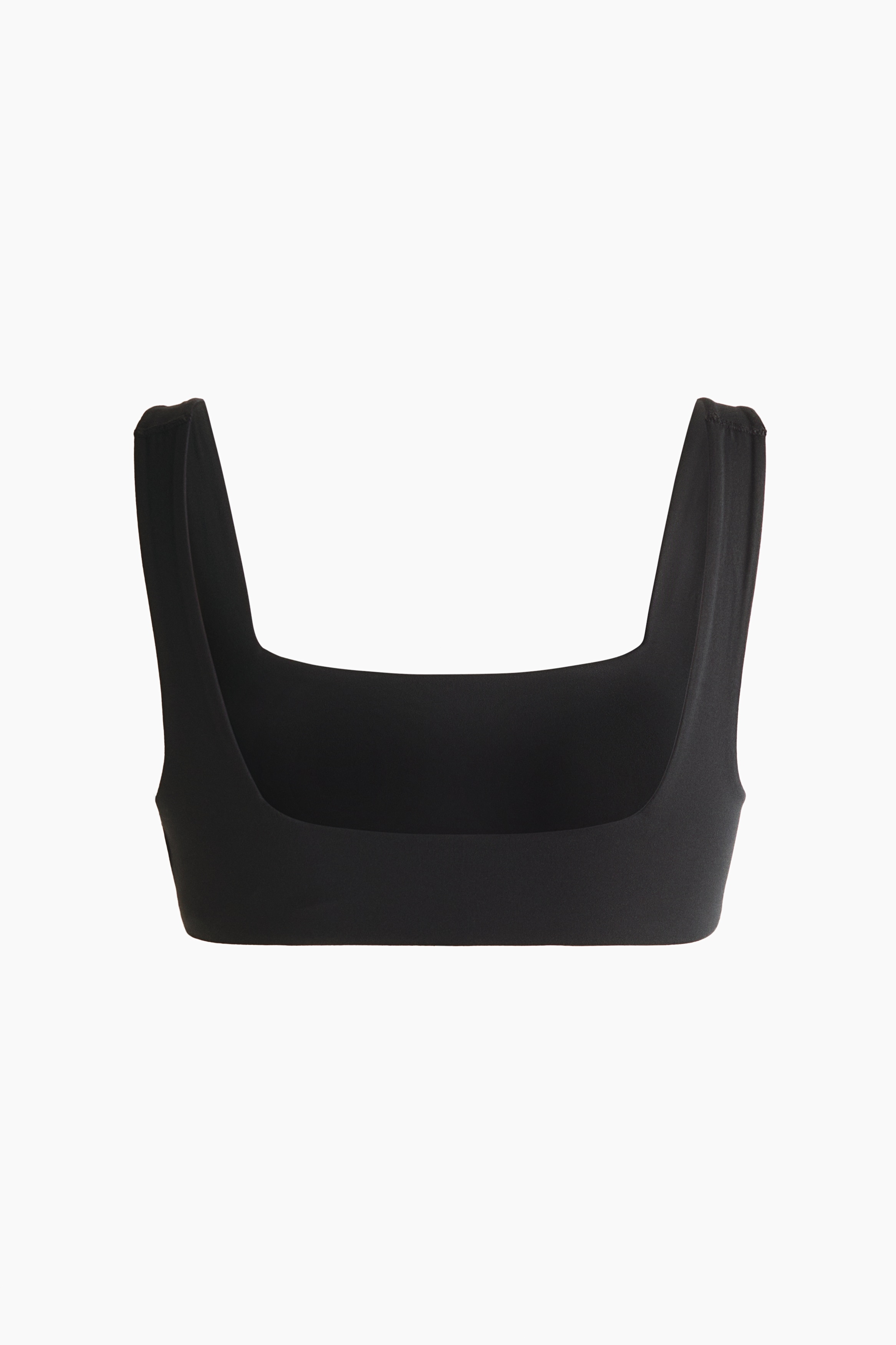Padded soft microfibre bra