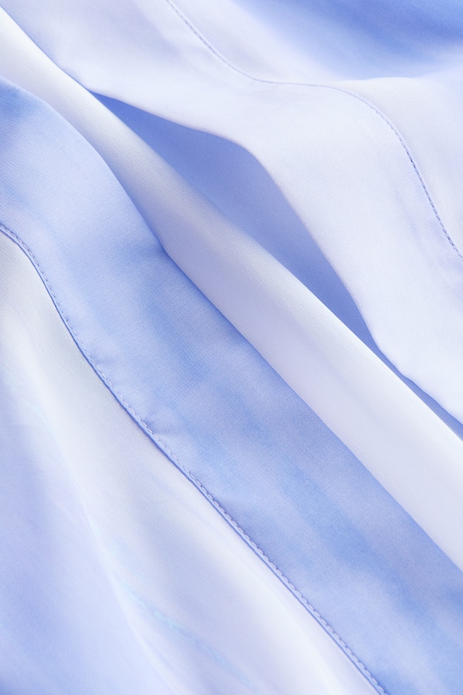 Chiffon beach robe - Blue/Ombre/Cream/Striped - 3