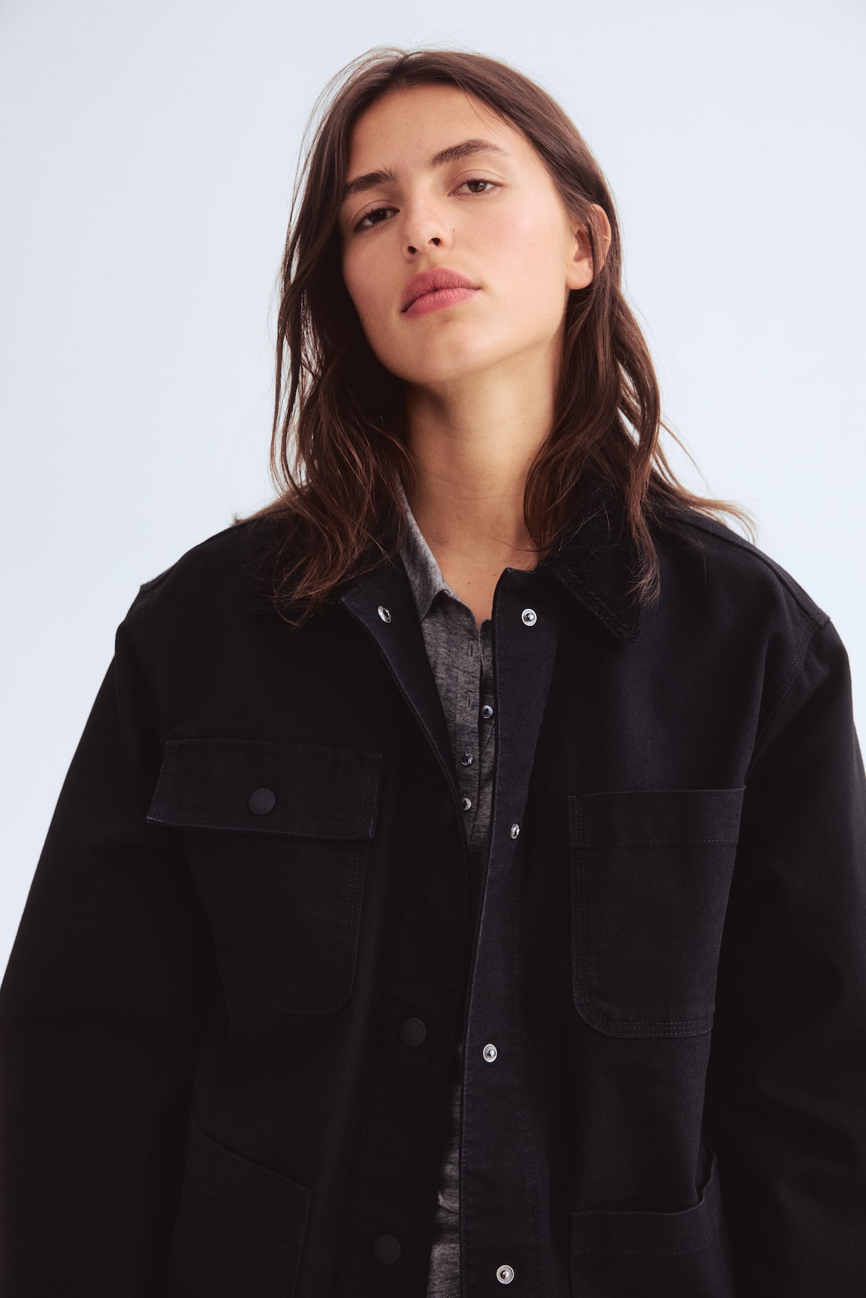 Jacket with Corduroy Collar - image 4