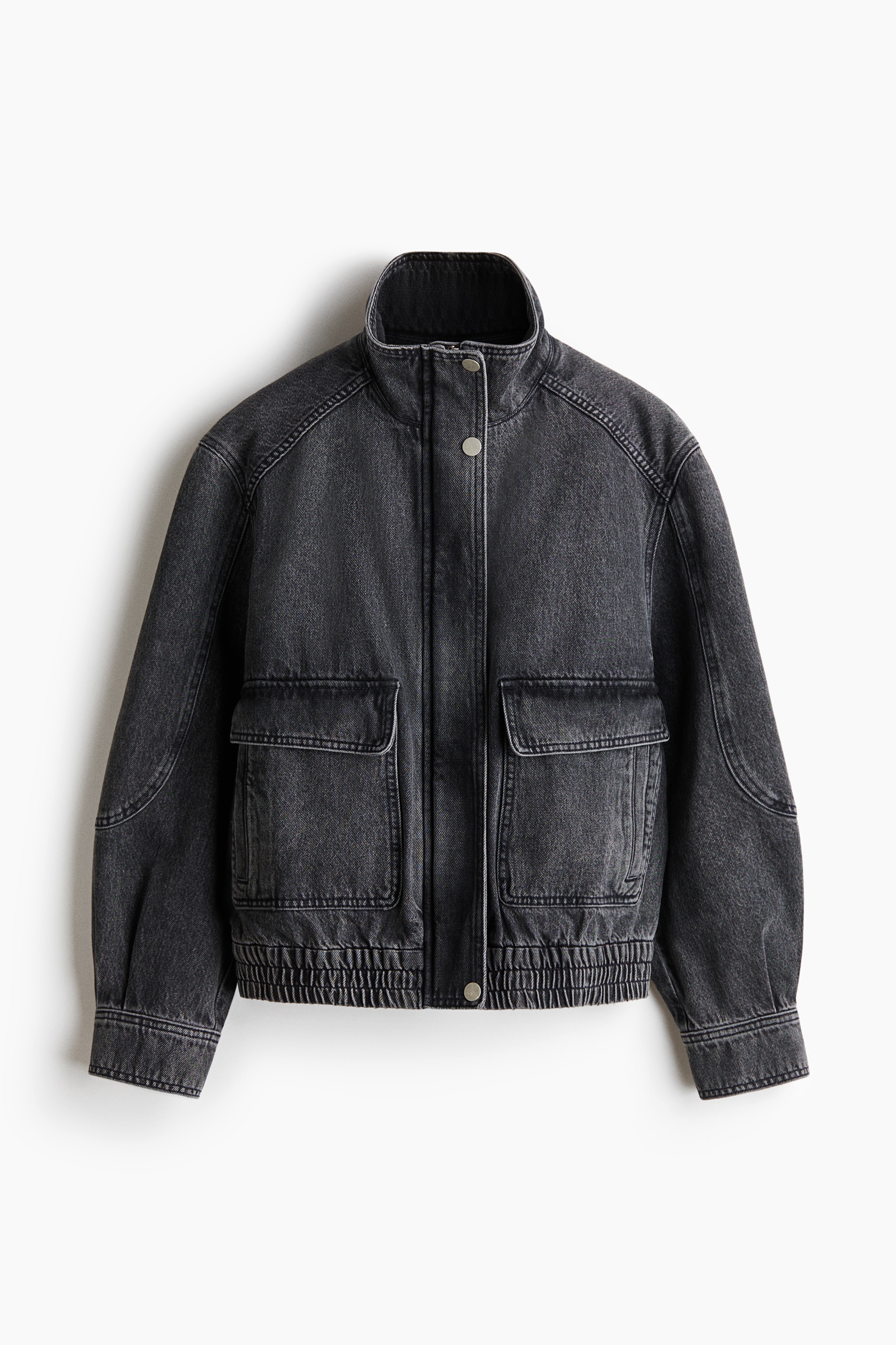 Oversized denim jacket - Denim grey