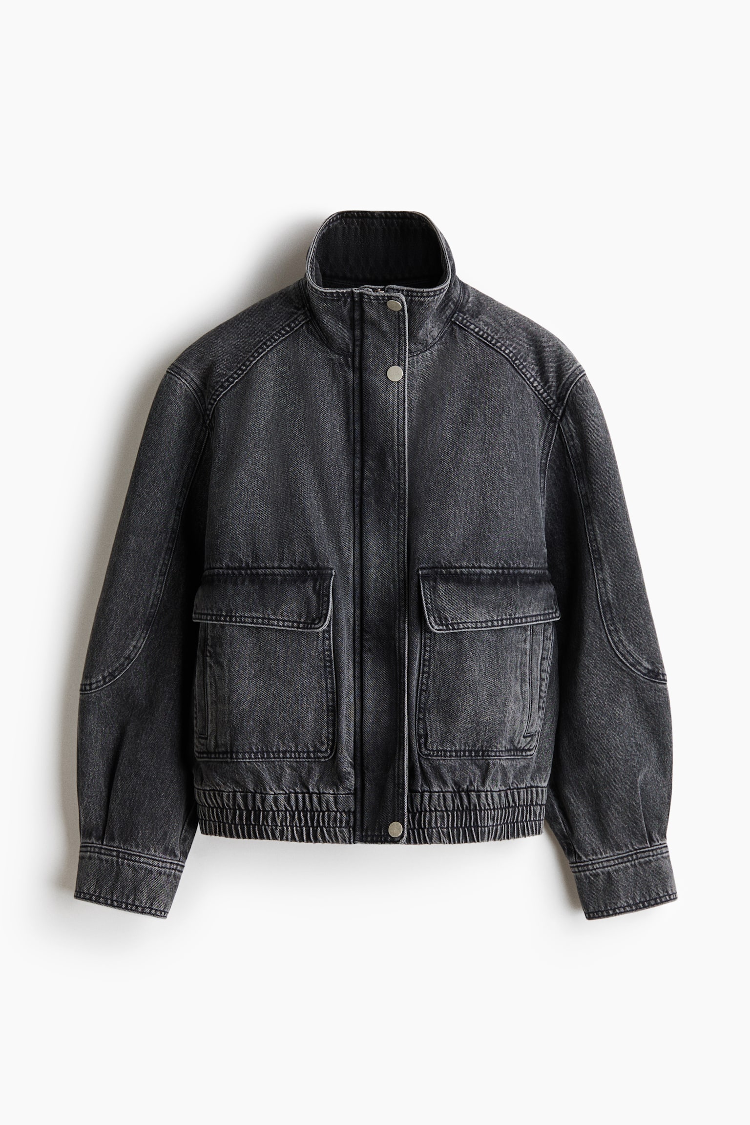 Oversized denim jacket - Denim grey - 2