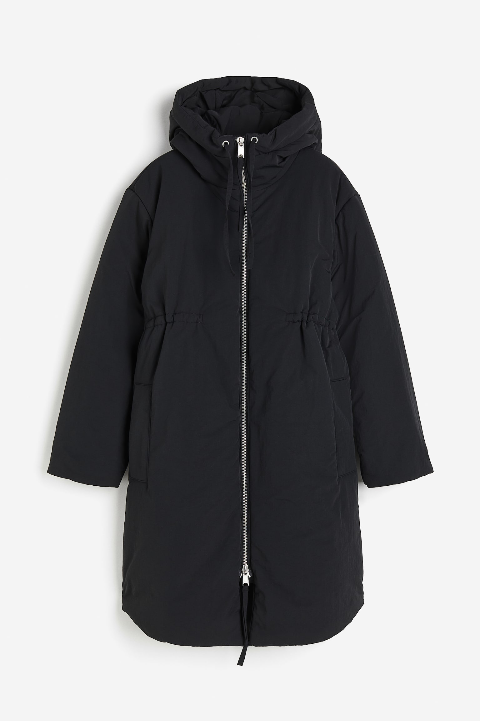 MAMA Padded parka - Black/Dark khaki green - 1