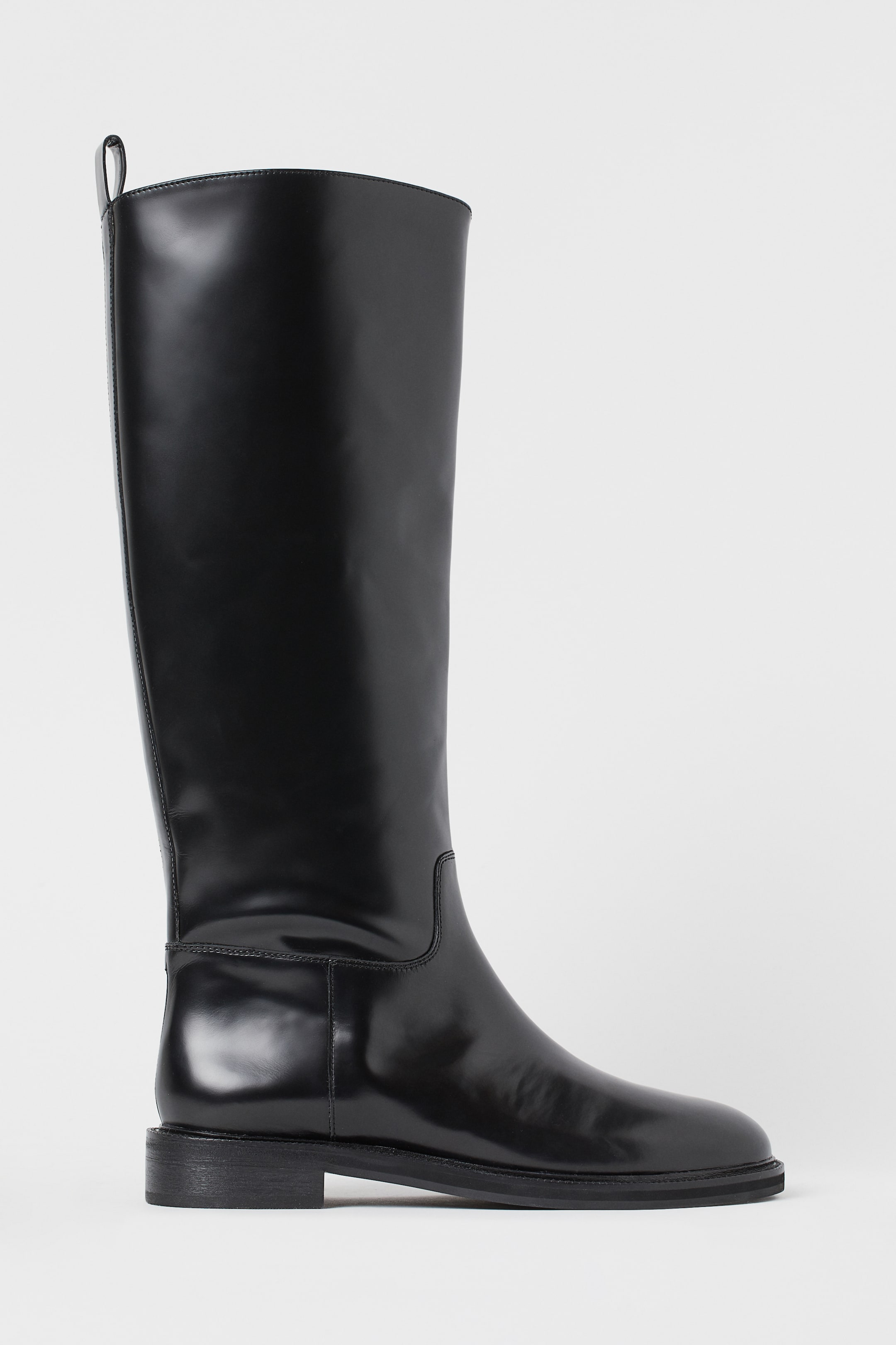 Leather boots - Low heel - Black - Ladies | H&M GB