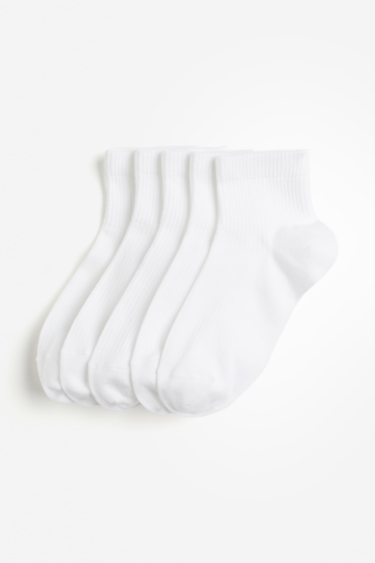 5-pack Ankle Socks - White - 3