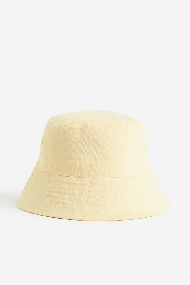 Bucket hat - Light yellow/Black - 1
