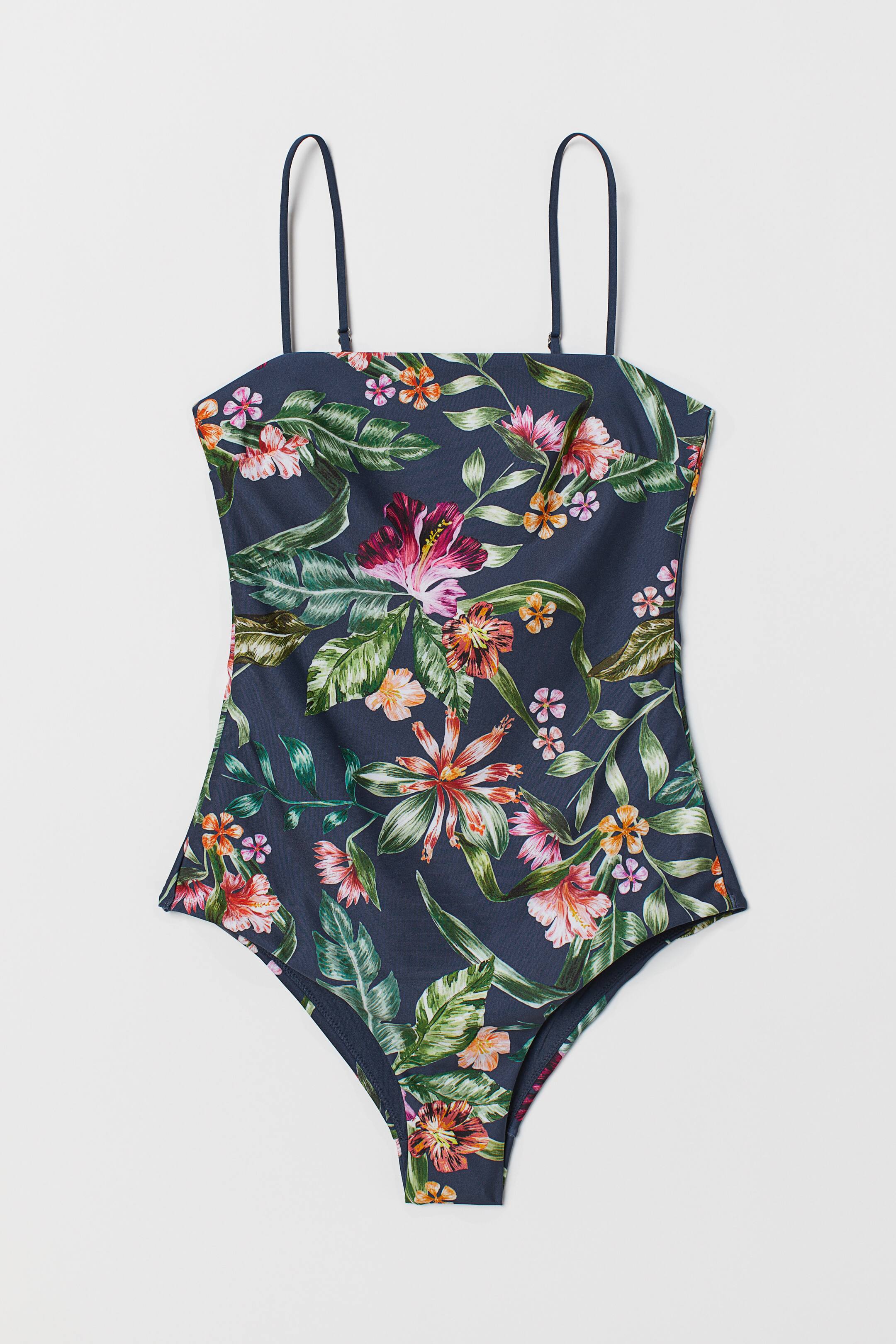 Größeres Bild ansehen: Badeanzug - Dunkelblau/Geblümt - Ladies | H&M DE 1