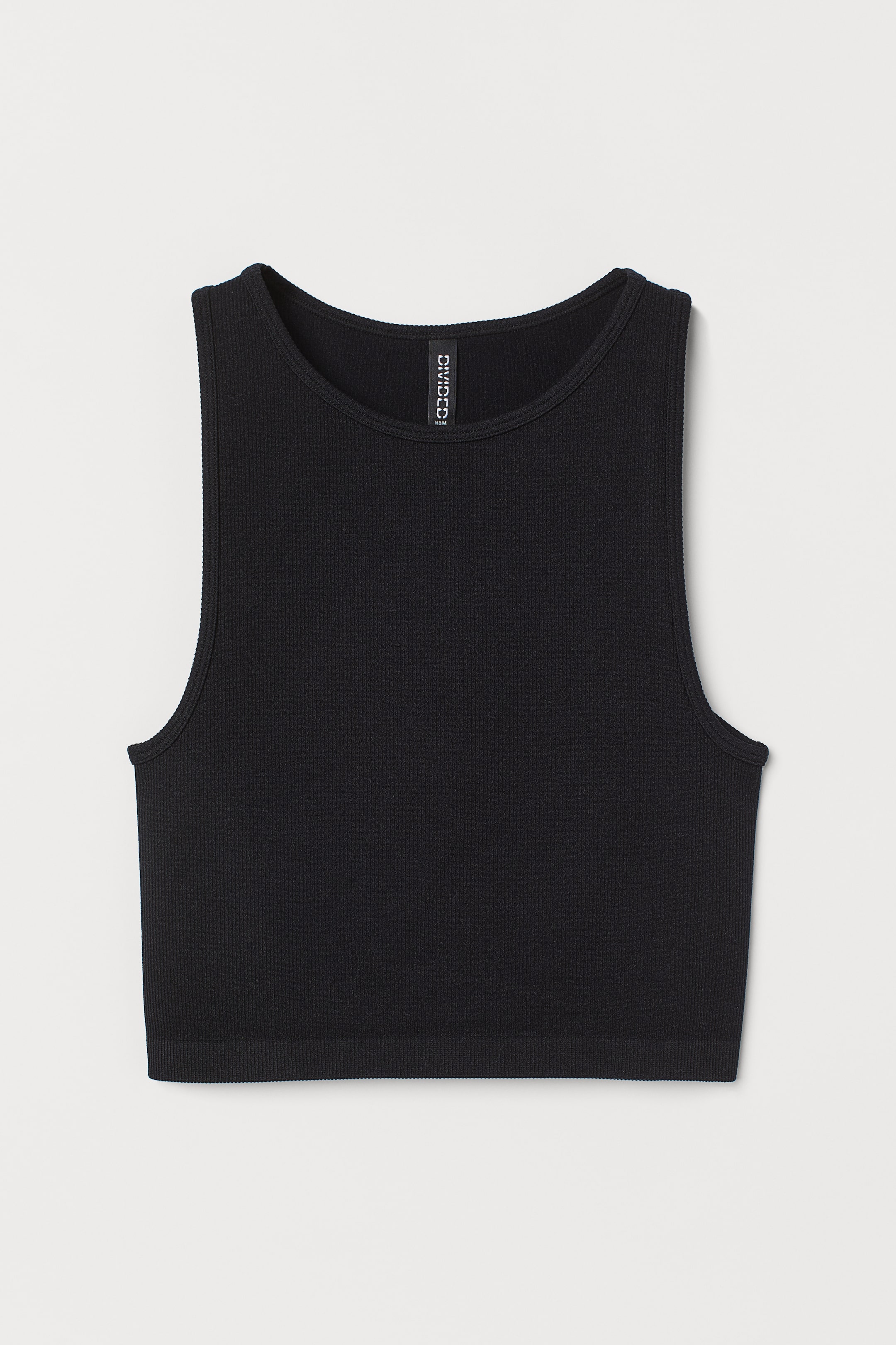 Se større billede: Ribbet tanktop - Sort - DAME | H&M DK 1