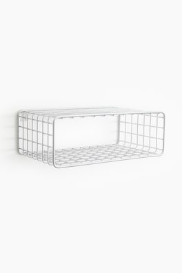 Vägghylla i metalltråd