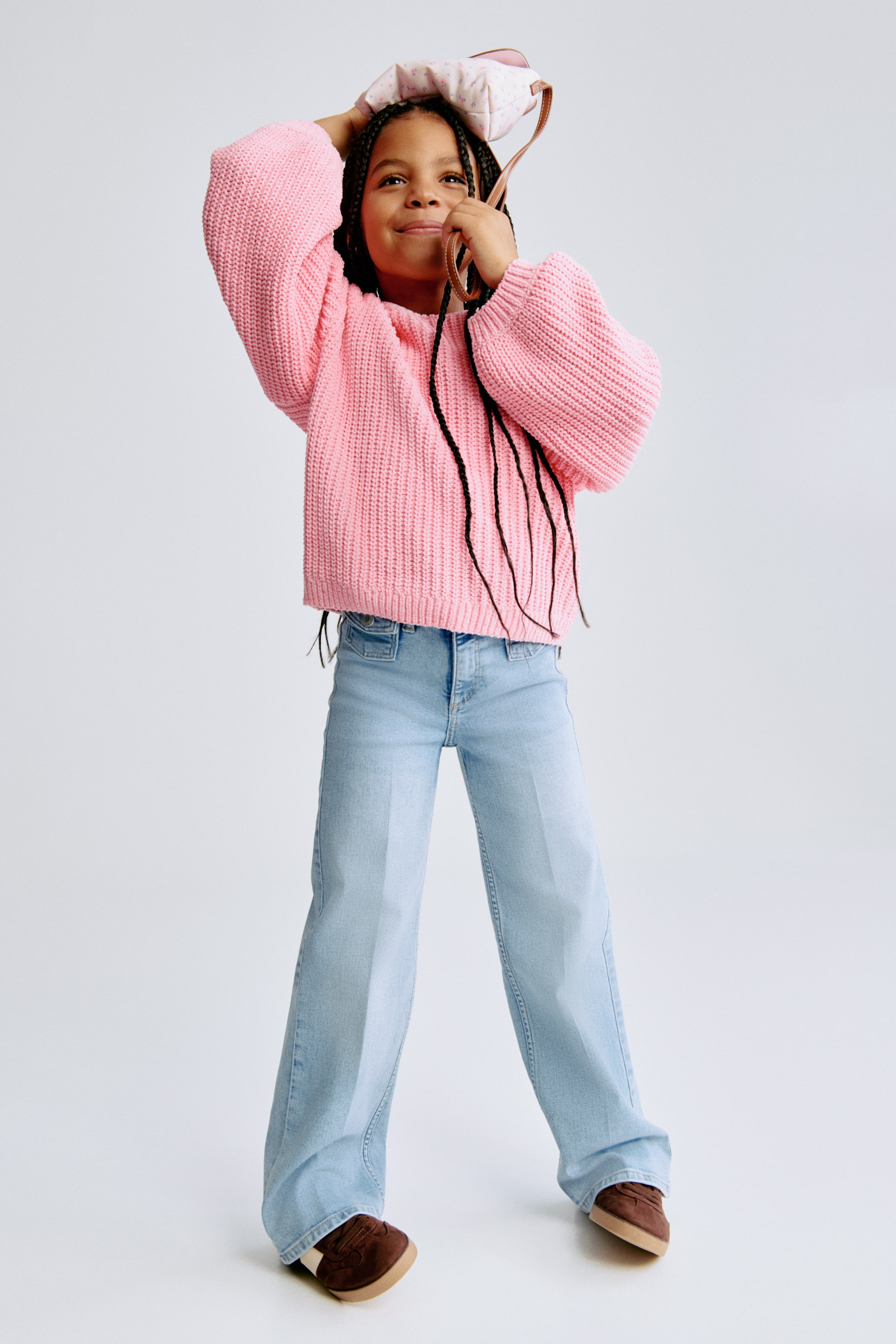 View larger image: Wide Leg Jeans - Light denim blue - Kids | H&M 1