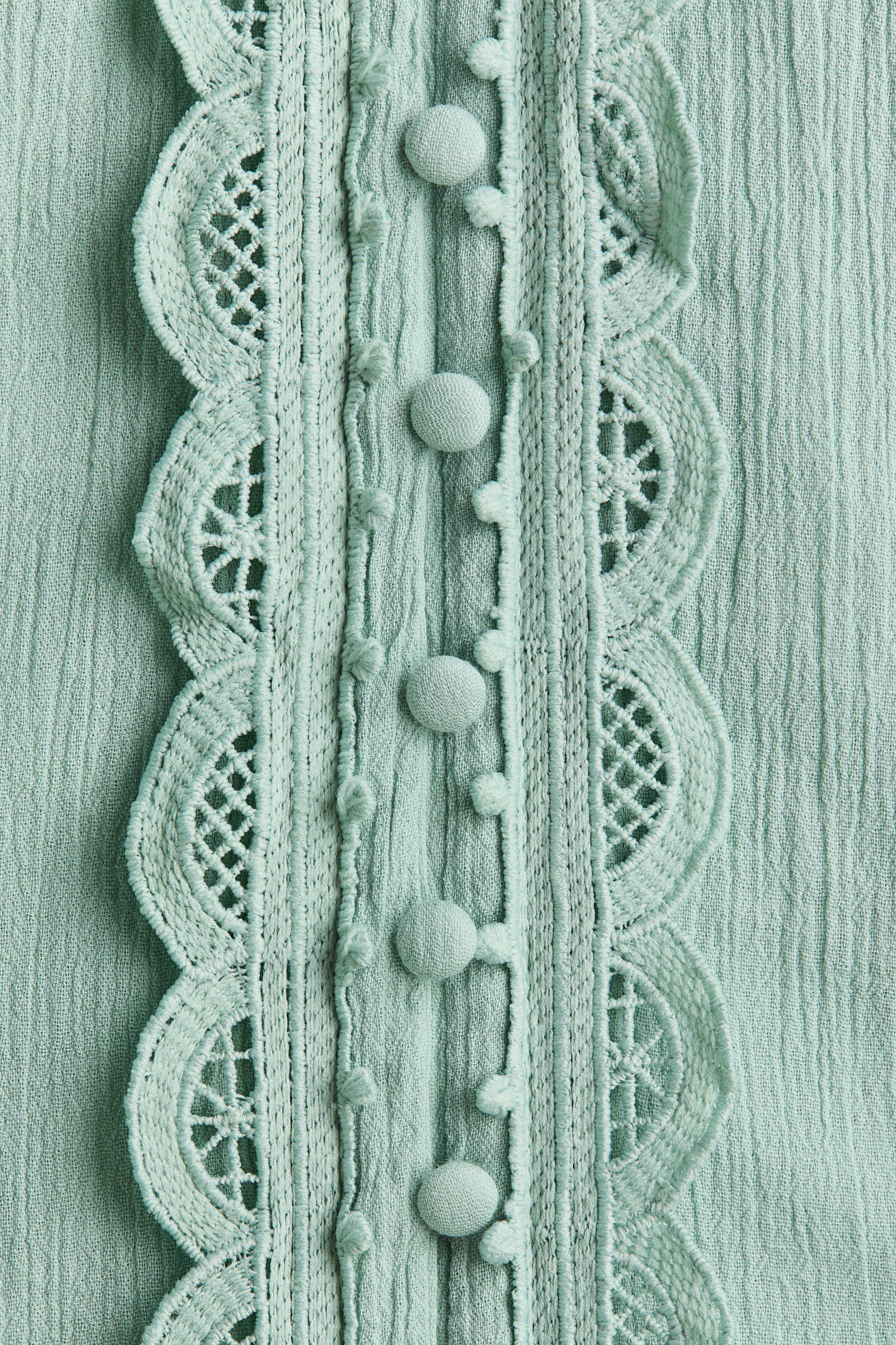 Robe en coton avec dentelle