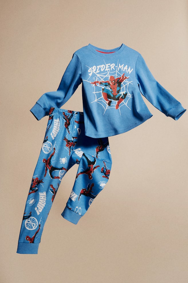 Pyjama avec impression - Bleu clair/Spider-Man/Bleu/Spider-Man/Bleu vif/Sonic le Hérisson/Bleu/Pokémon/dc/dc/dc/dc/dc/dc/dc/dc/dc - 1