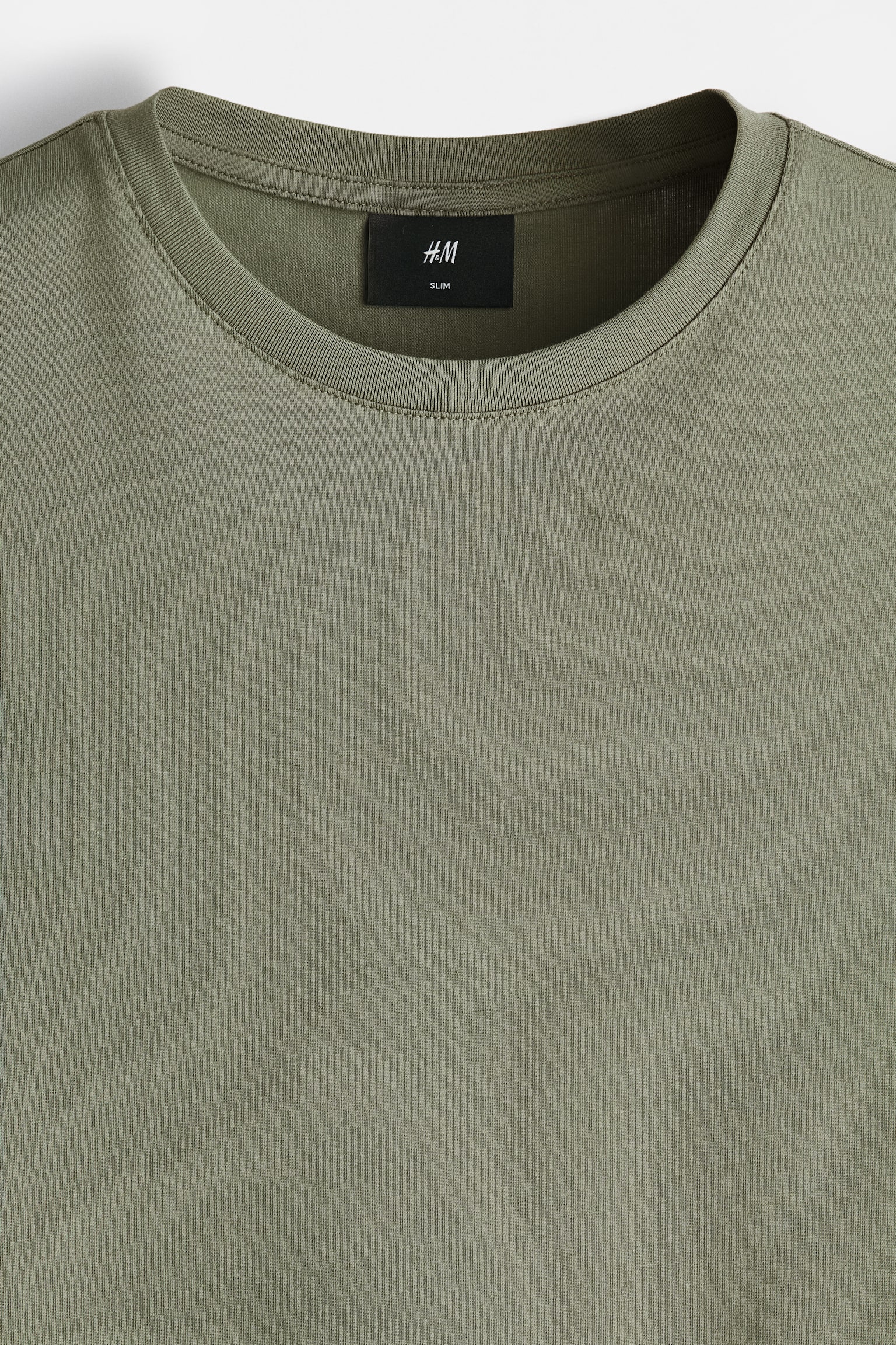 Áo thun Slim Fit - Màu xanh kaki/Màu đen/Màu xanh tím than/Màu xanh lá rừng/Màu trắng - 3