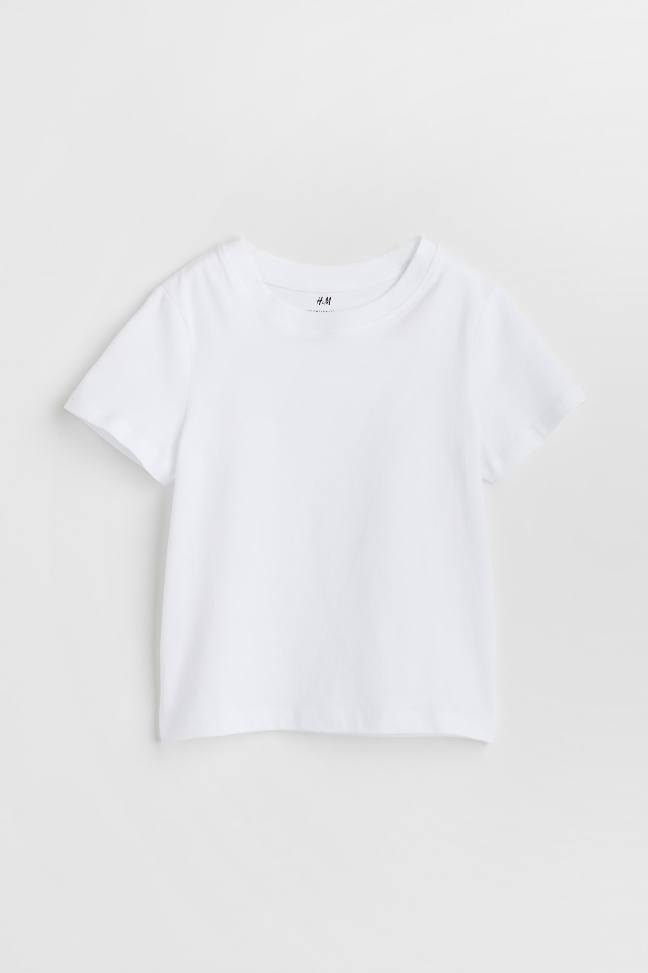 Cotton T-shirt - Short sleeve - Regular length - White - Kids | H&M GB