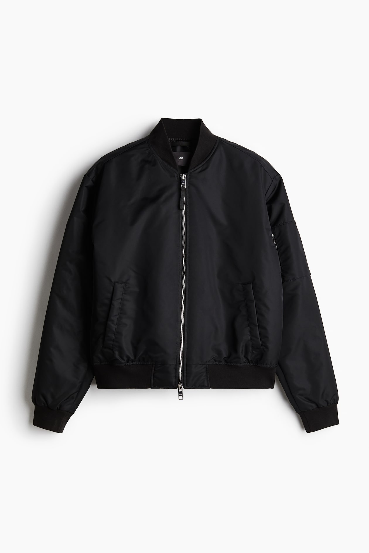 Loose Fit Bomber jacket Black Men H&M