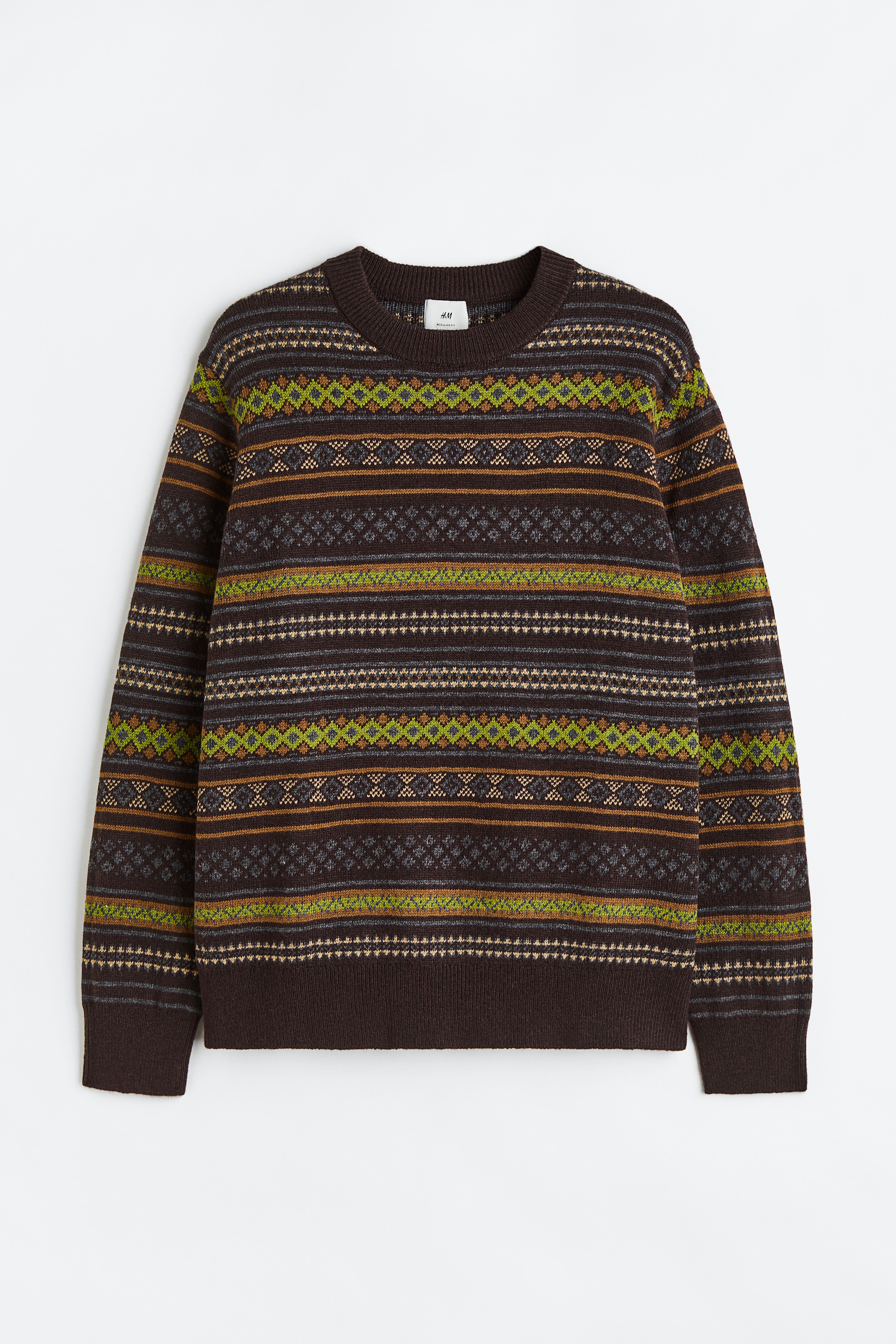 Regular Fit Jacquard knit Sweater