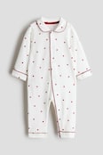 Pajama Jumpsuit with Collar