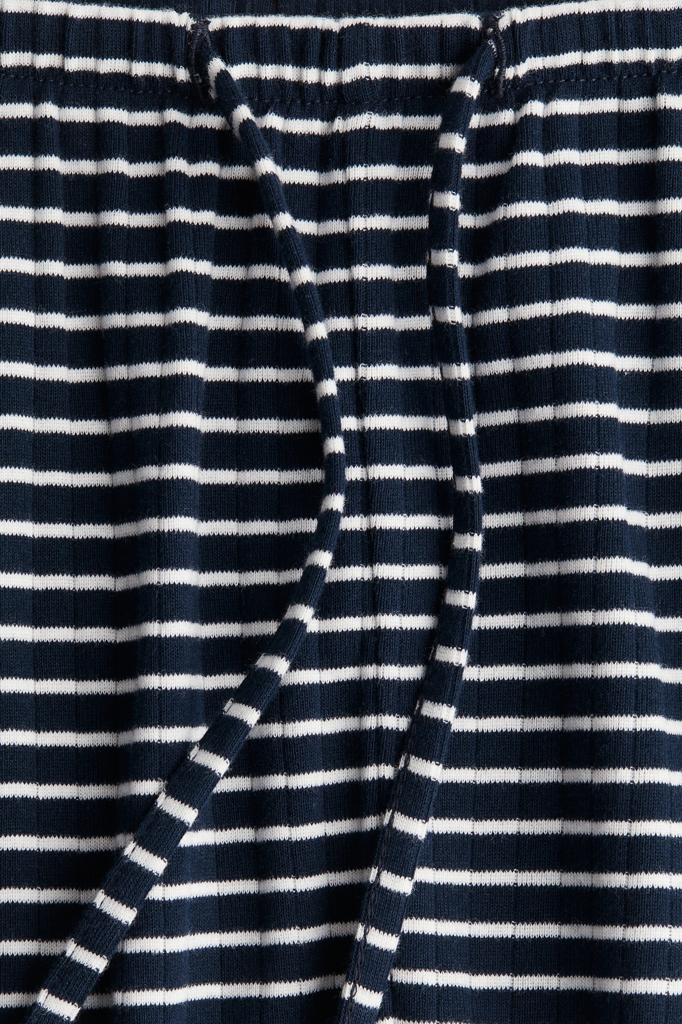 Ribbed drawstring trousers