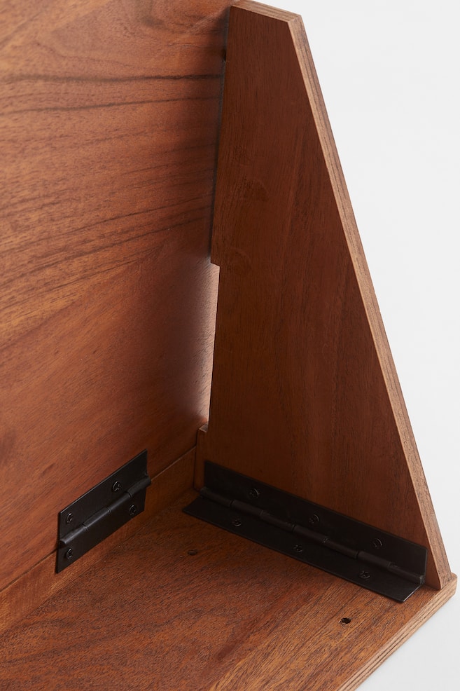 Wall-hanging desk - Brown/Light beige - 3